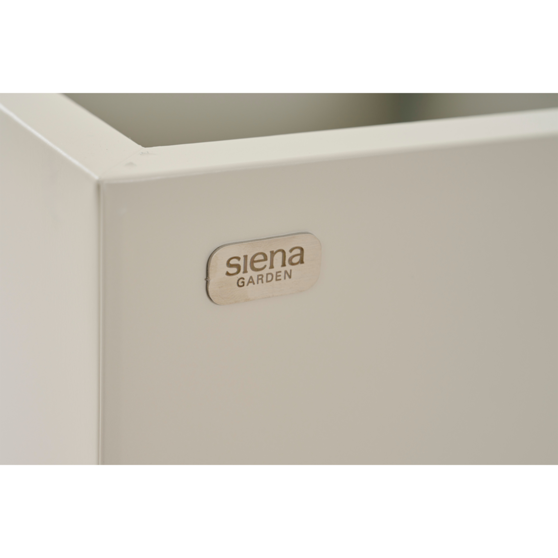 Pflanzkasten SANTI | Stahlblech seidengr, 25 x 25 ...