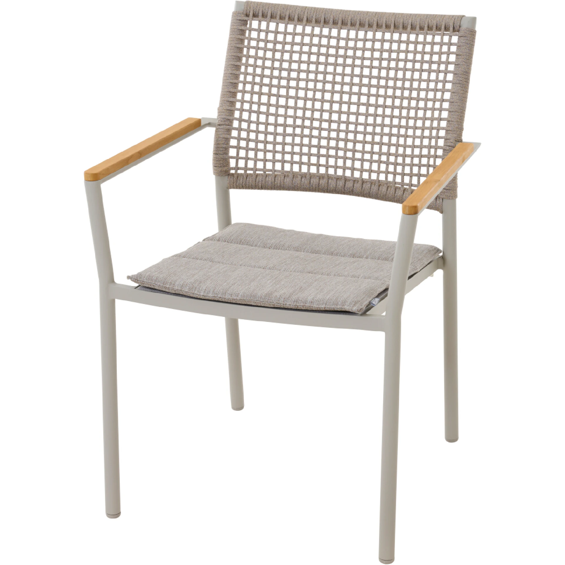 KENT Stapelsessel | Teakholz FSC 100 % | taupe gra...