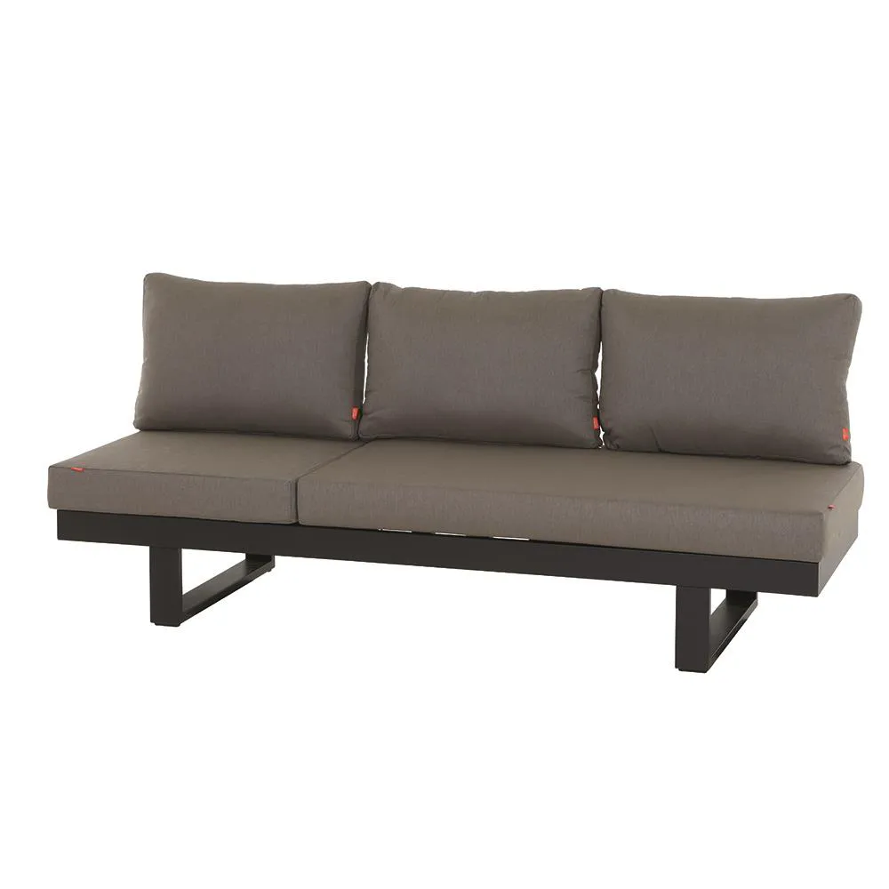 Avenia Loungesofa | 3-Sitzer | Aluminium matt anthrazit