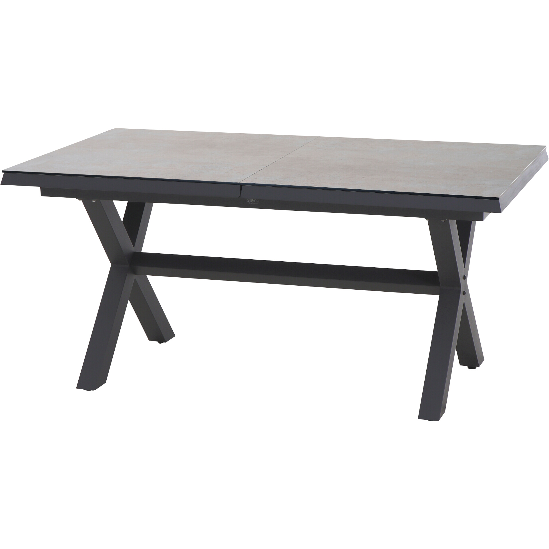 SINCRO Gartentisch ausziehbar | 160/200 x 90 cm | HPL beton