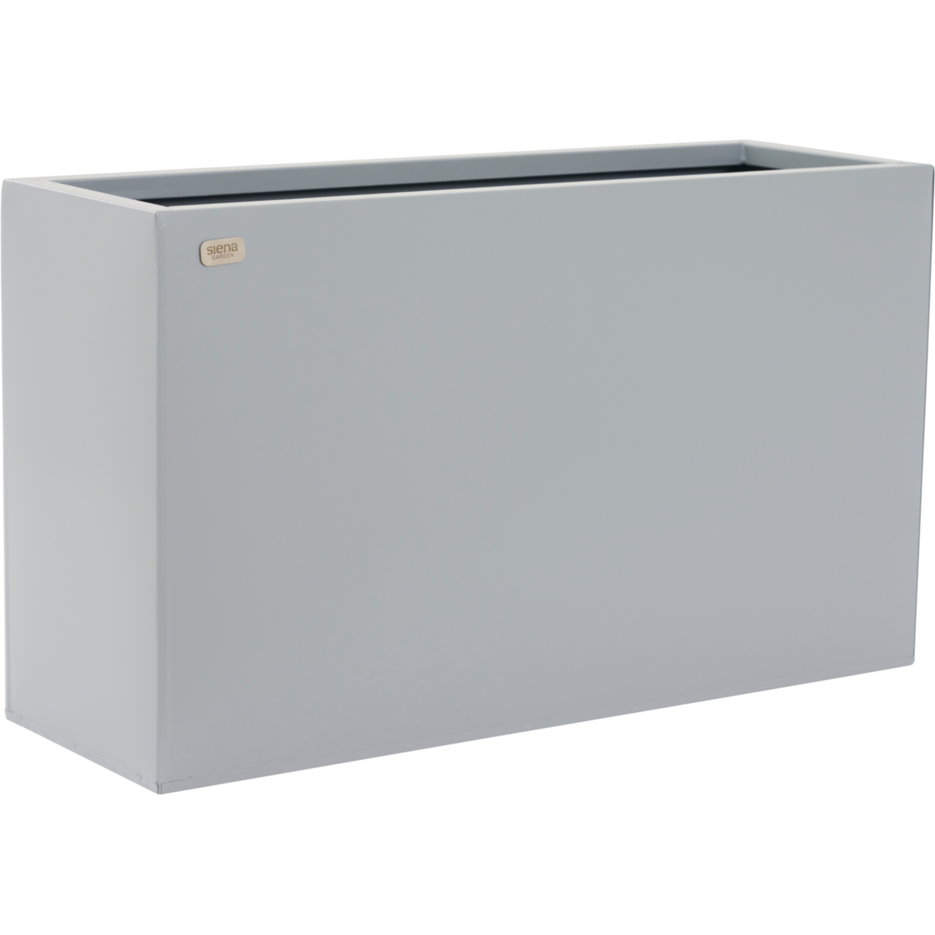 Pflanzkasten SANTI | Stahlblech grau, 60 x 20 x 35...