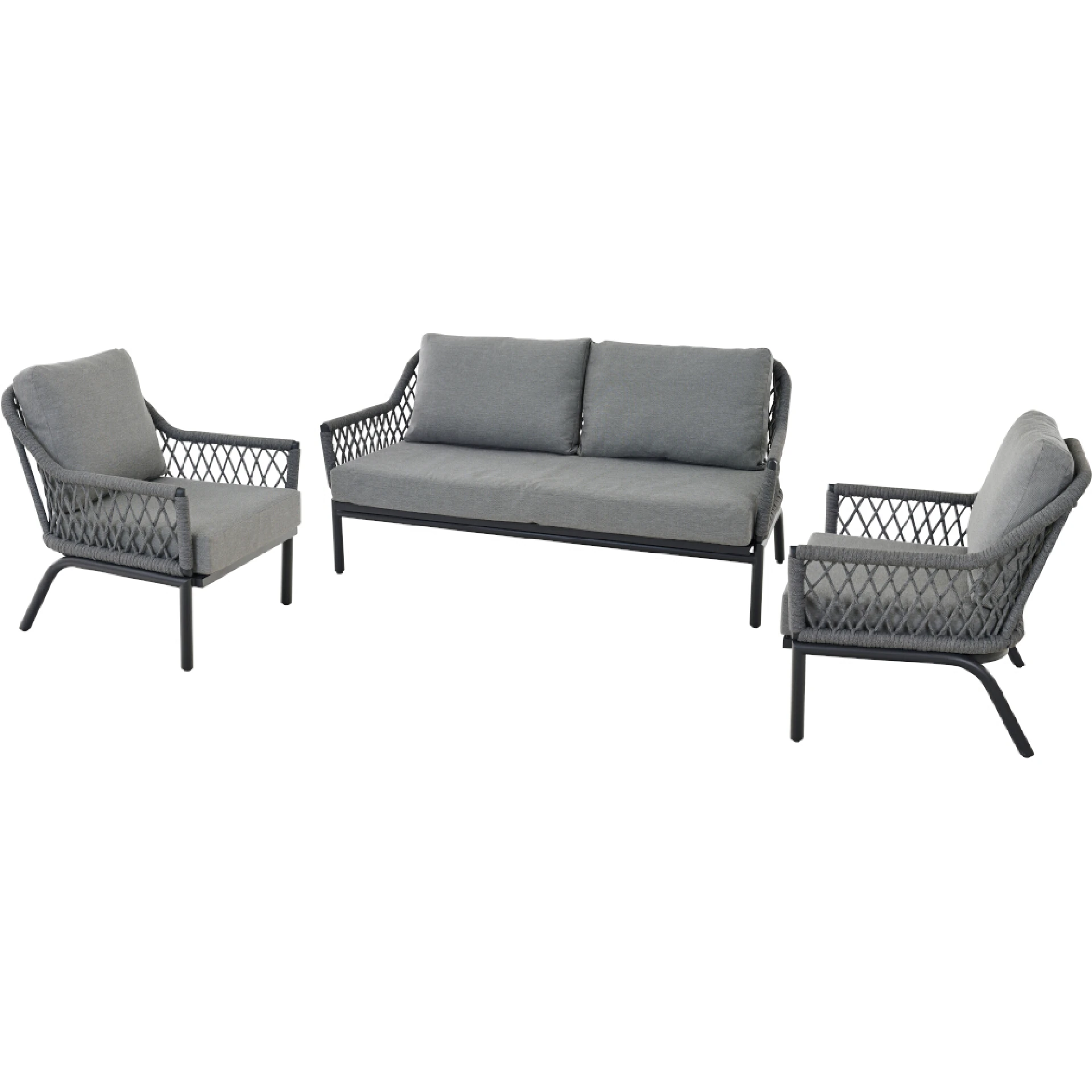 CHESTER Loungeset | 2 Loungesessel + 2  Sitzer-Loungesofa
