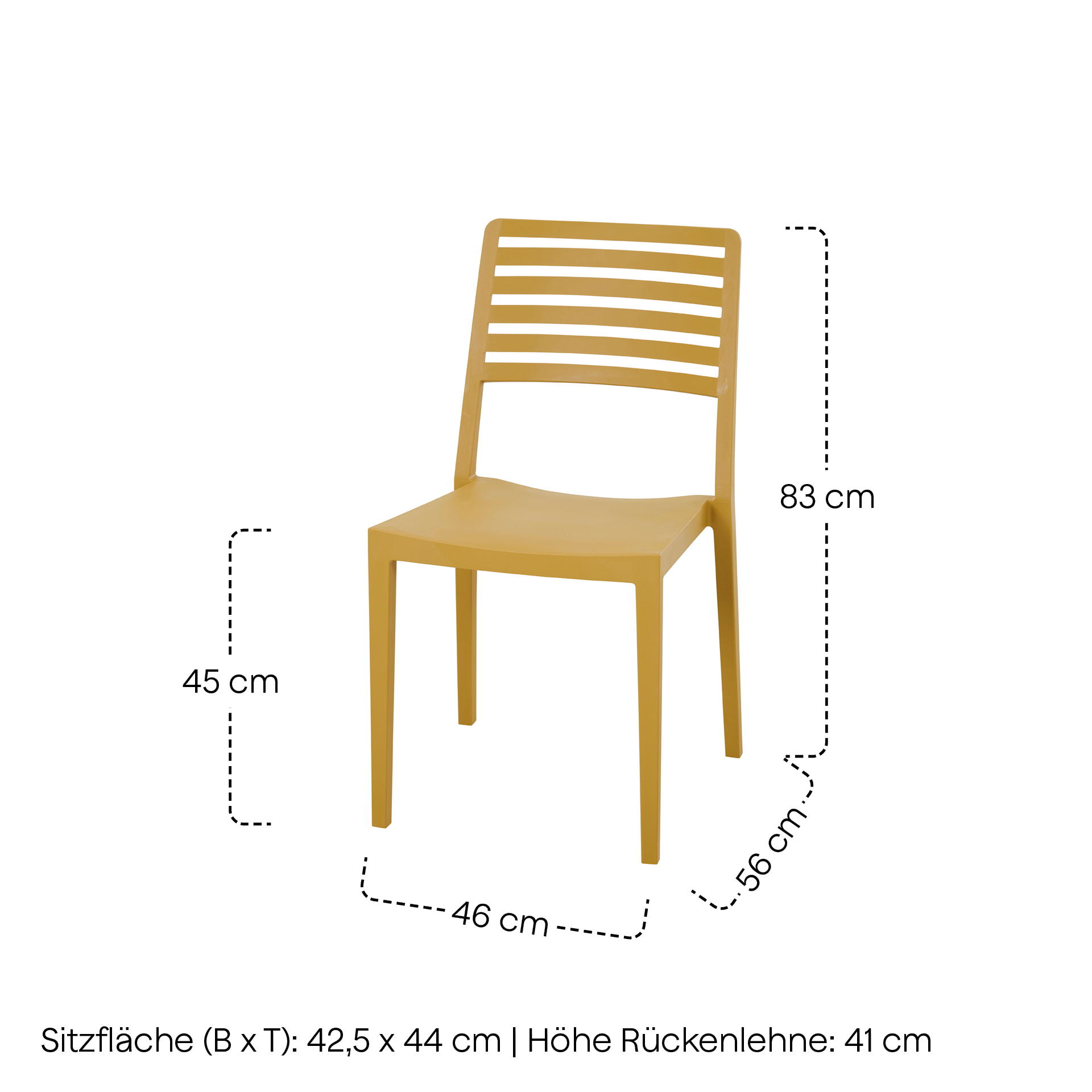 ALLEY Stapelstuhl | mustard | Urban Lights