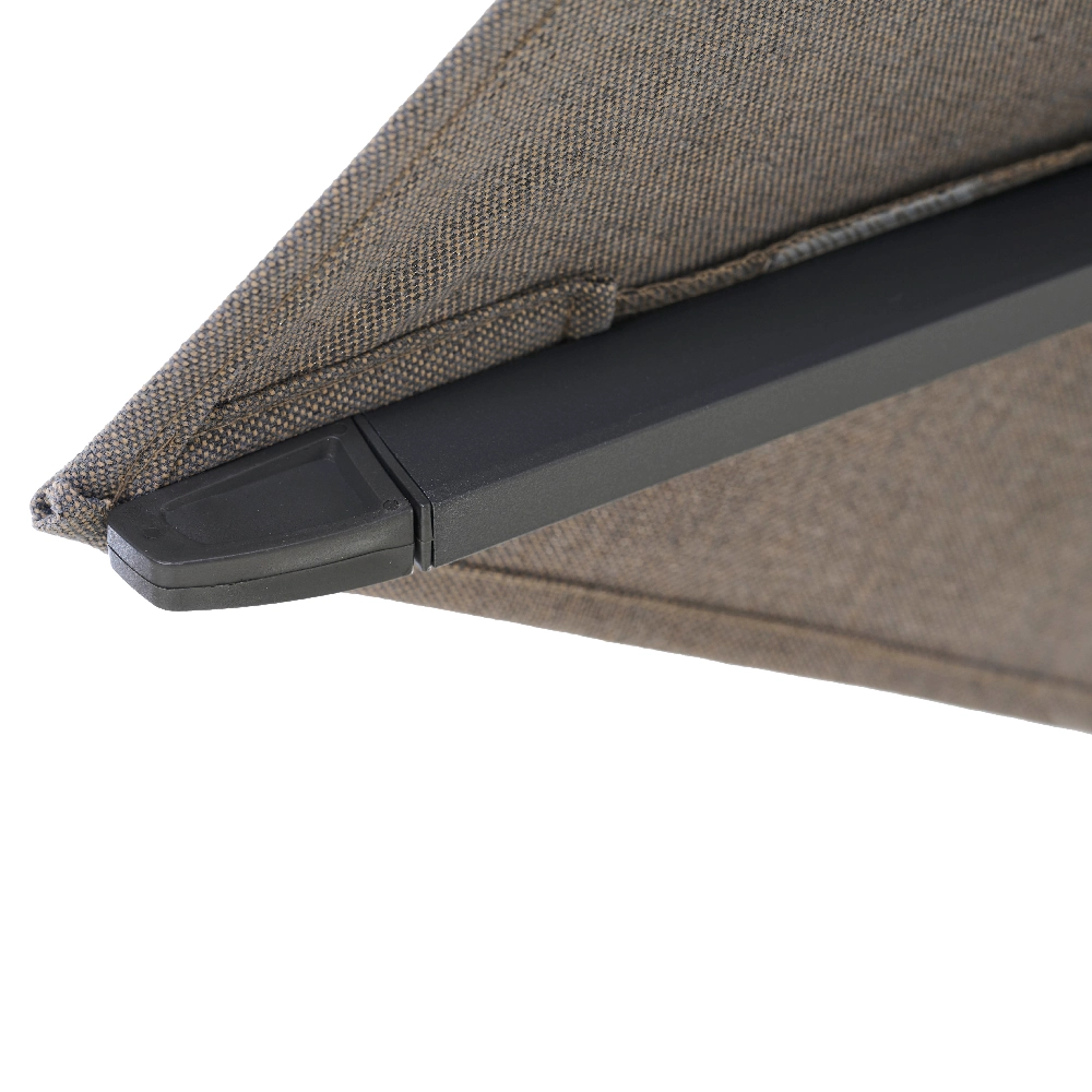 PINO N+ zweefparasol | 350 x 260 cm | taupe gemêleerd...