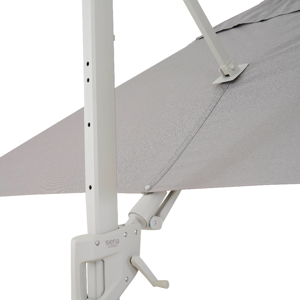 PINO N+ zweefparasol | 350 x 260 cm | taupe-gemêleerd...