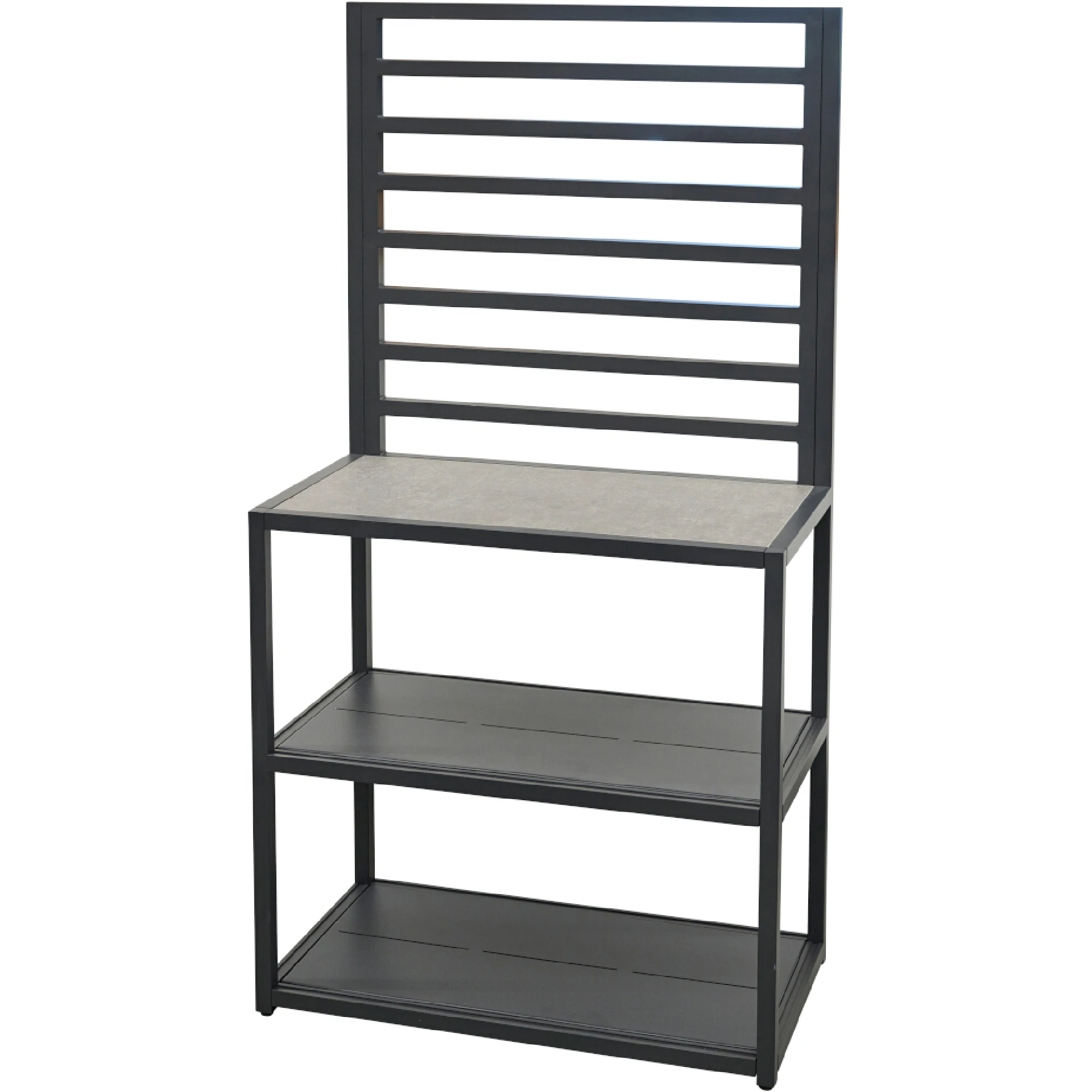 CLARK Regalsystem | Basisset + Erweiterungssystem | 75 x 40 x 145 cm | anthrazit