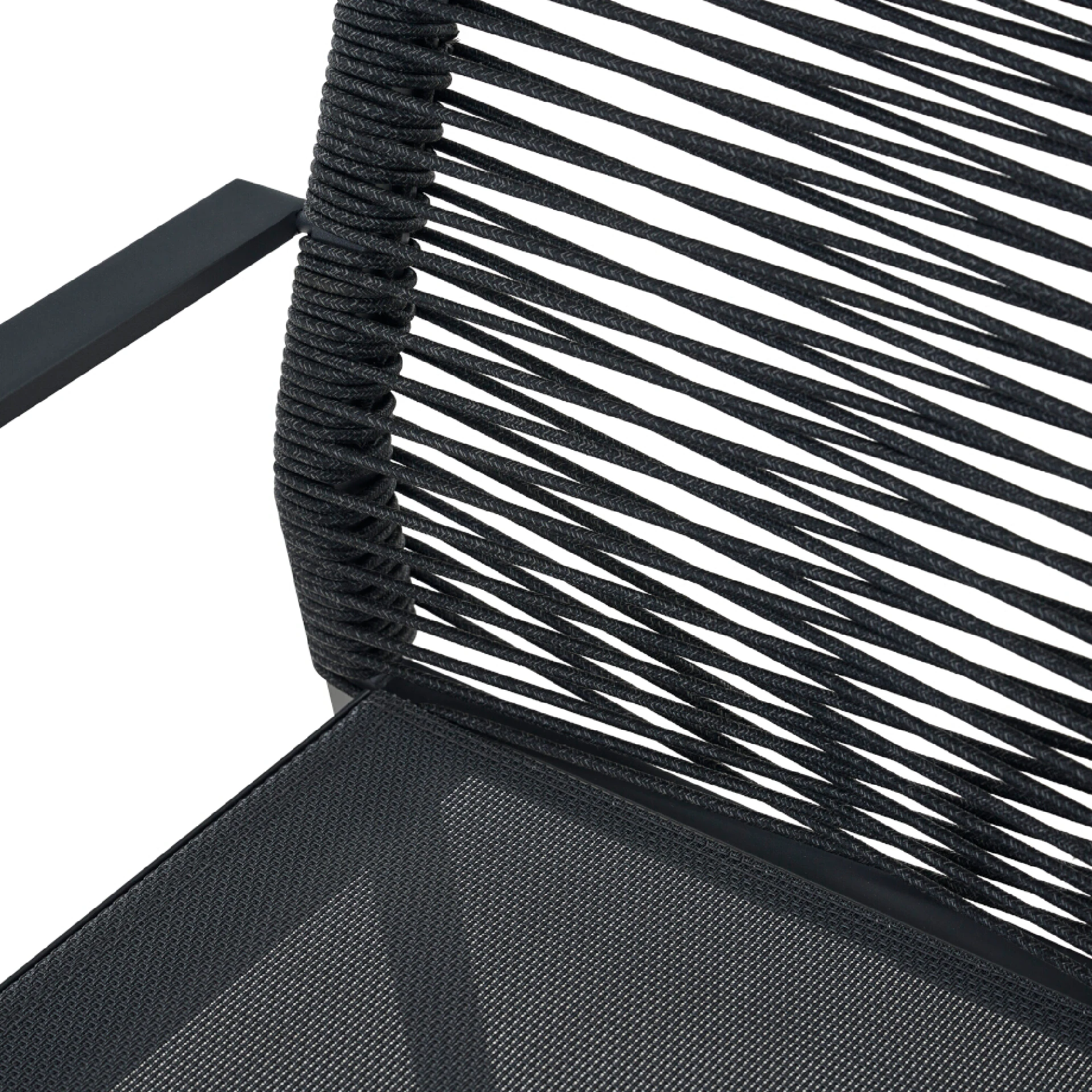 REPTON Stapelsessel | mix schwarz /anthrazit