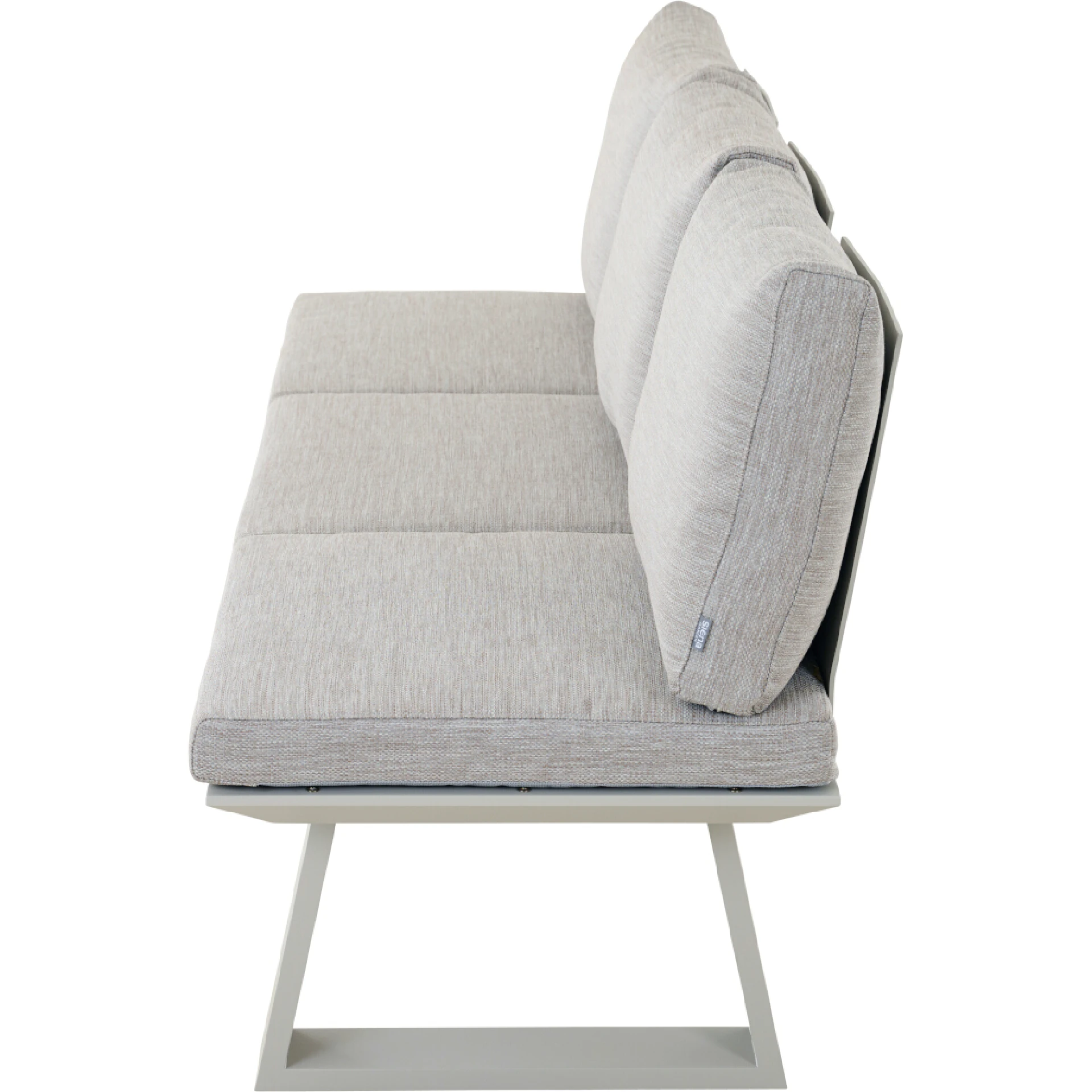 REPTON 3er Dining Bank | mix taupe / seidengrau