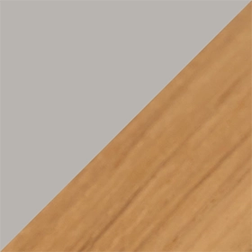 taupe grau / Teakholz