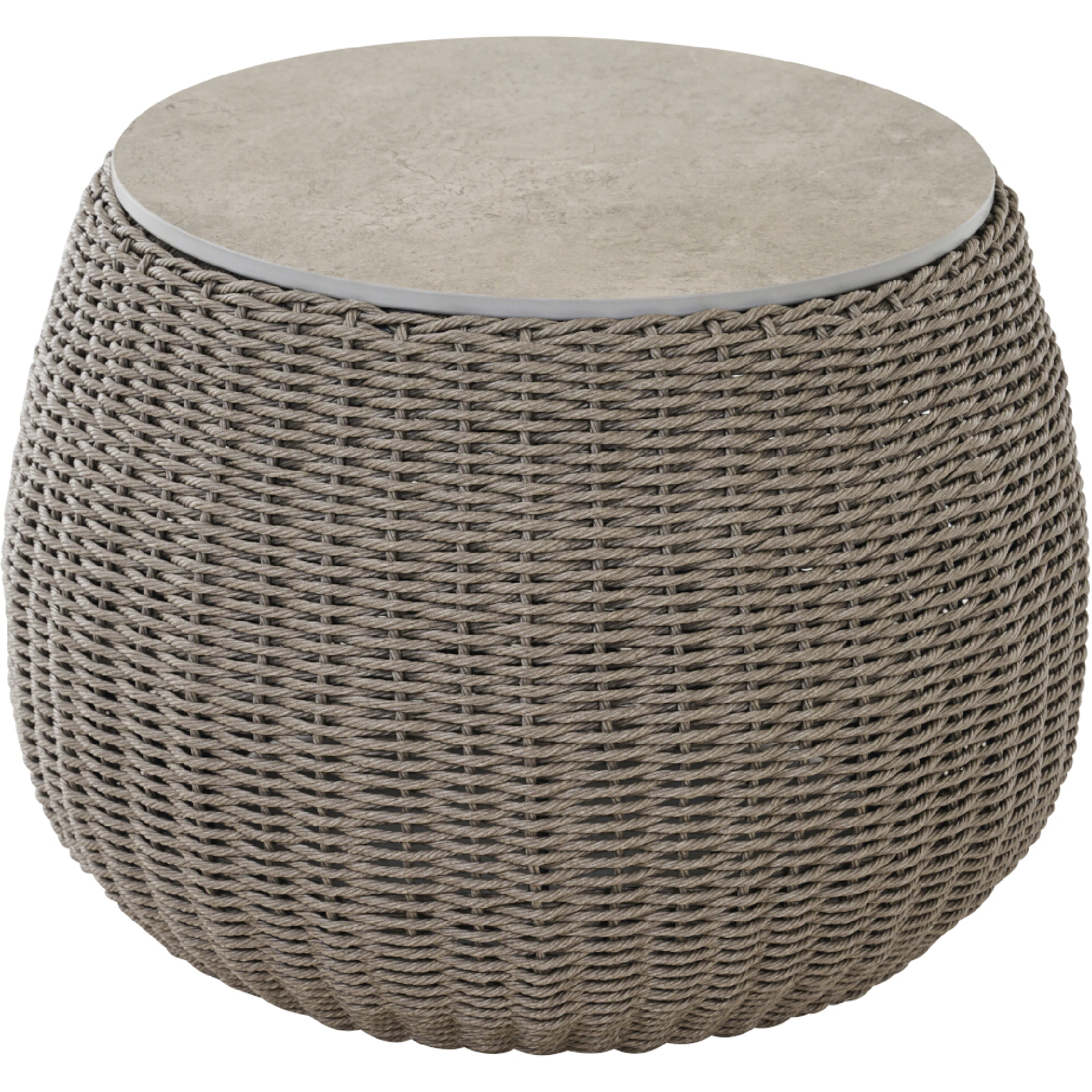 LIGURIA Beistelltisch |  Ø 60 cm | taupe / anthrazit