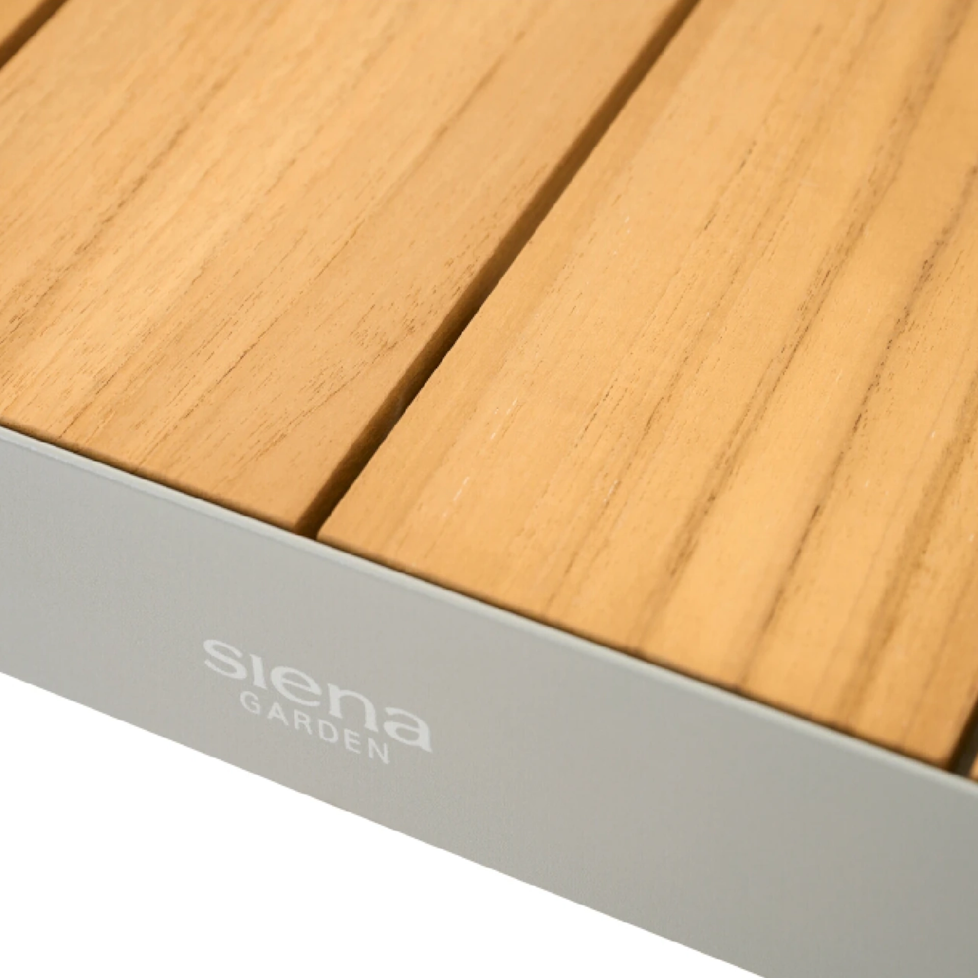 Gartentisch SILVA matt seidengrau / Teak FSC | Ess...
