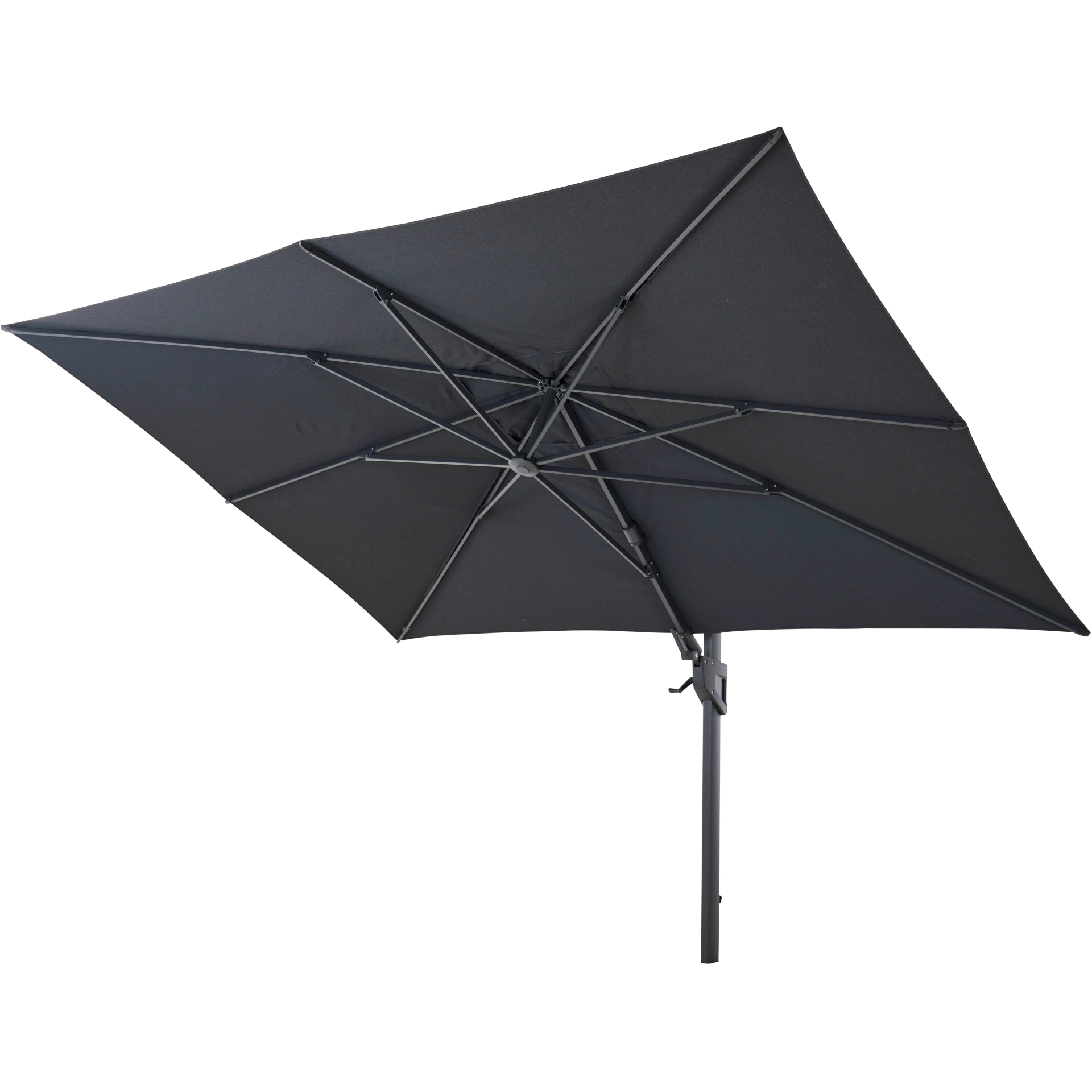 PINO N+ zweefparasol | 350 x 260 cm | antraciet-mel...