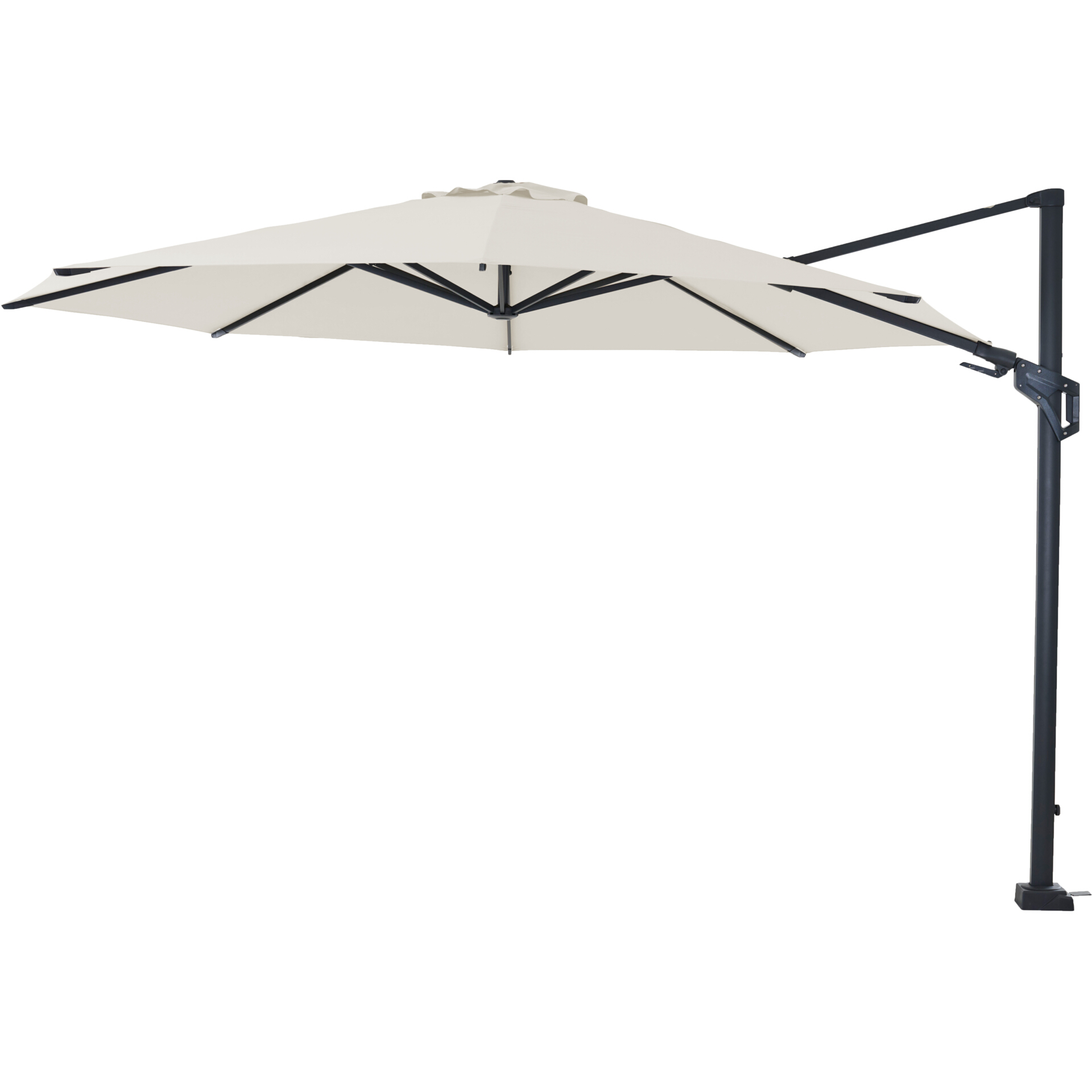 FAGUS N+ Ampelschirm | Ø 350 cm | natur / anthrazit