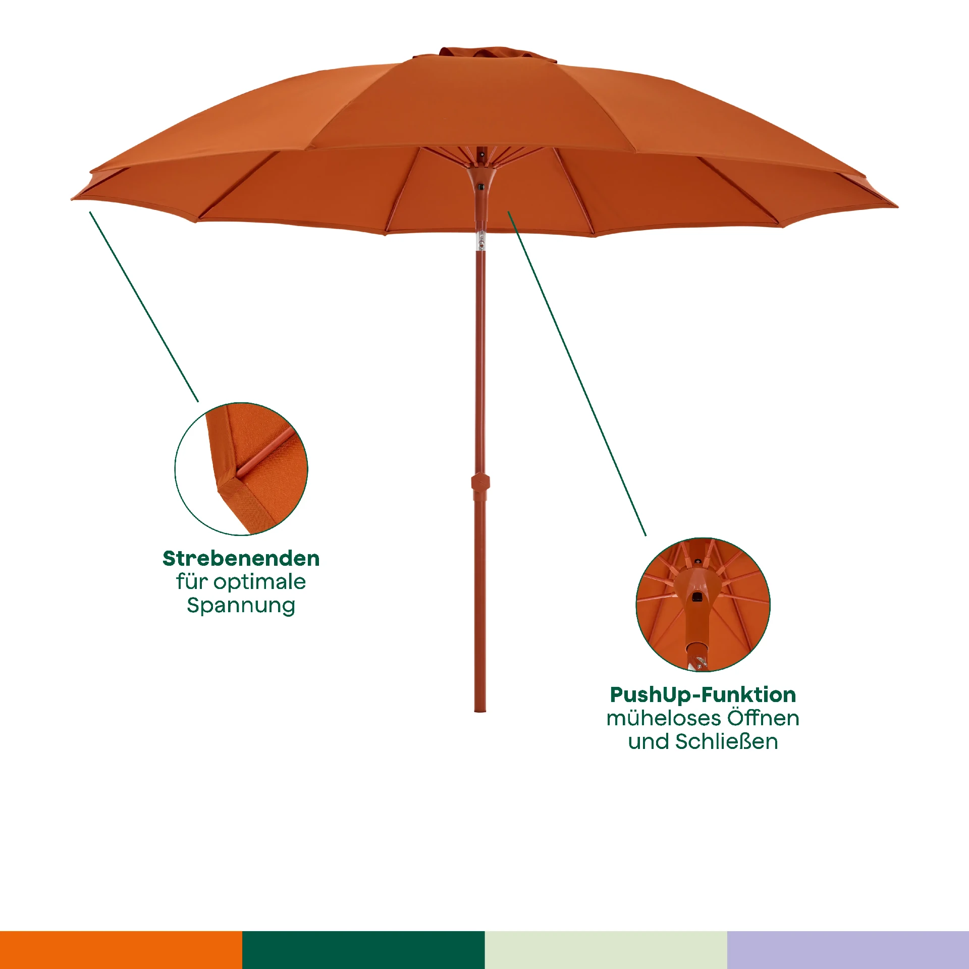 Mittelstockschirme | Paolo brick | SIENA GARDEN