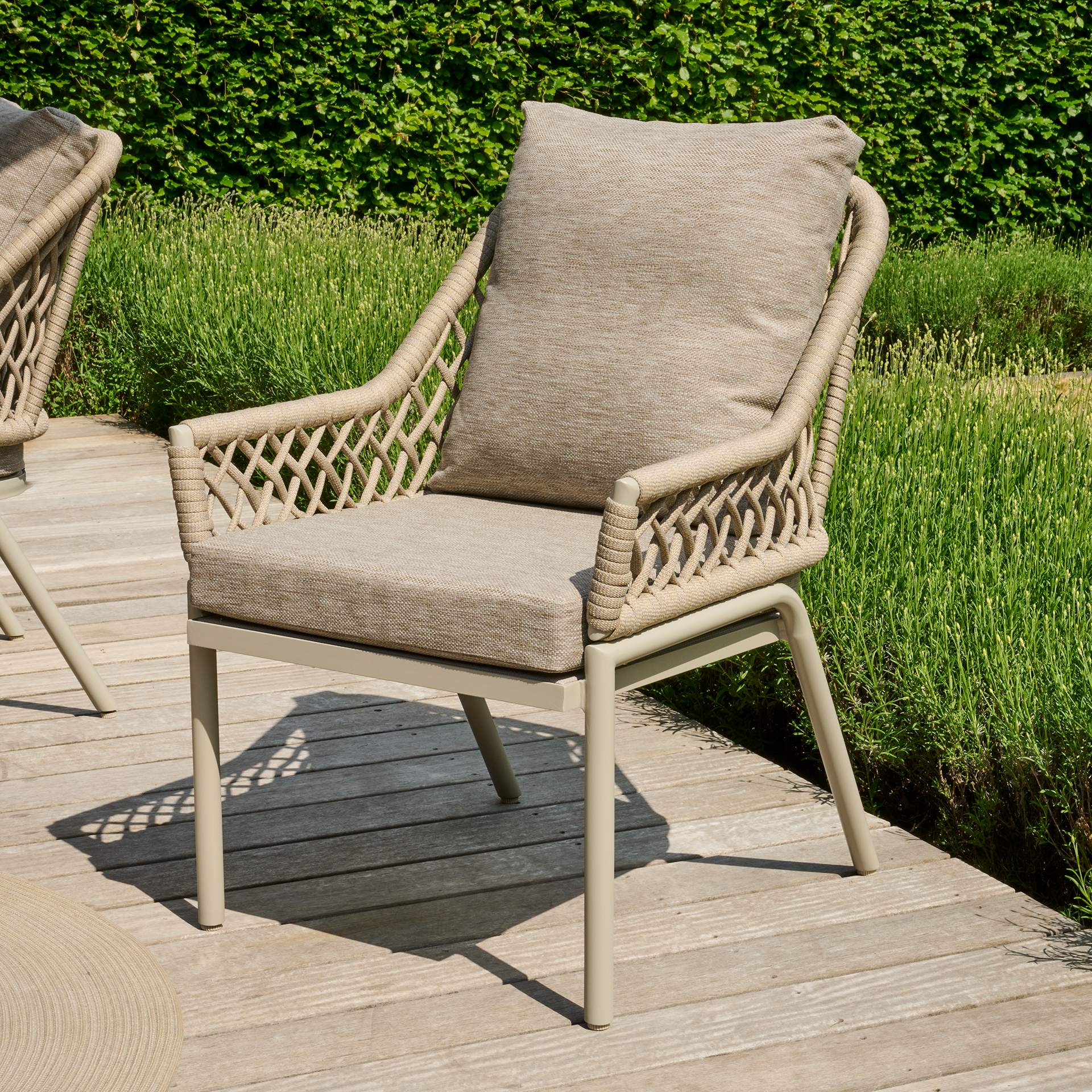 CHESTER Gartensessel Comfort plus | taupe grau / s...