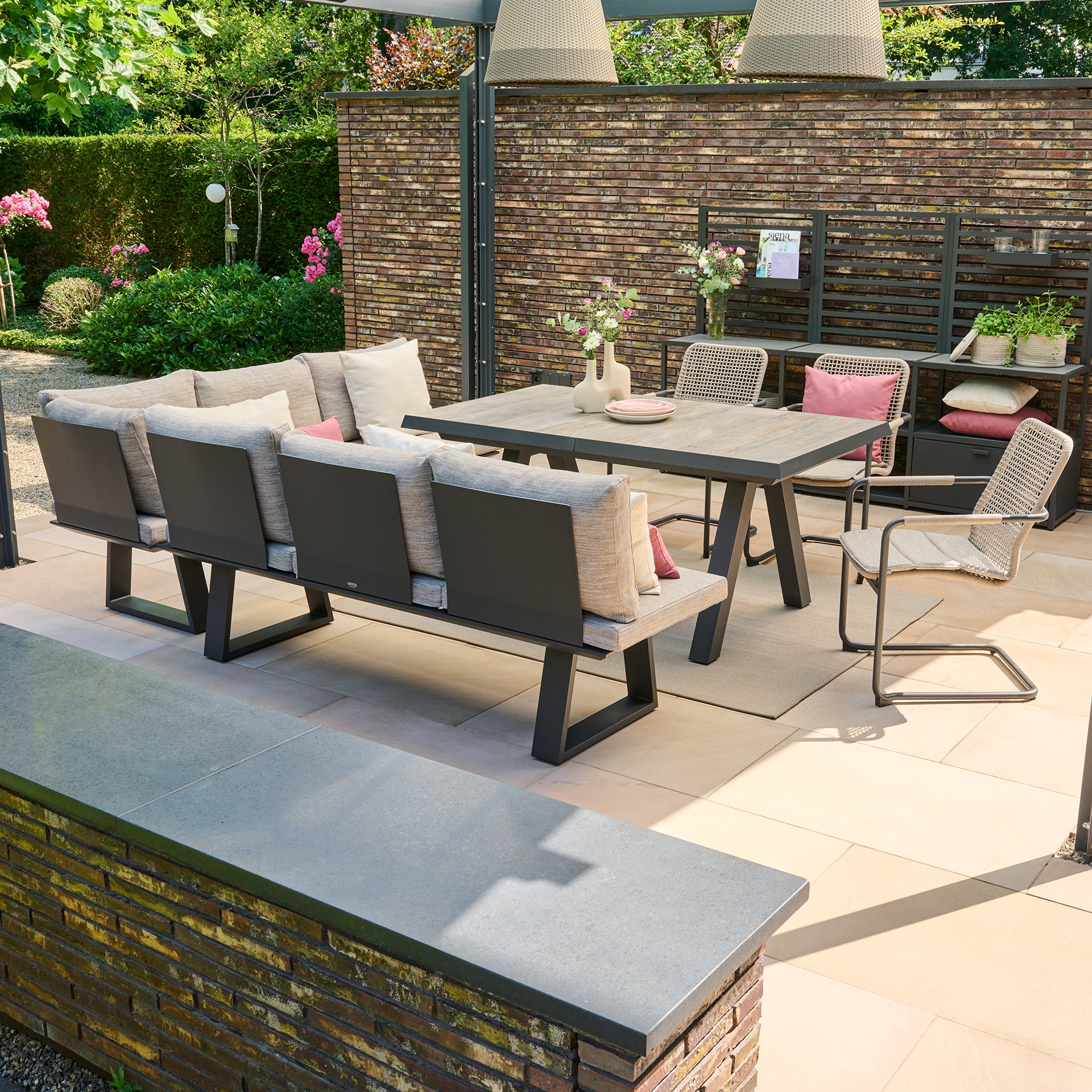 REPTON Ecklehne | mix taupe / anthrazit