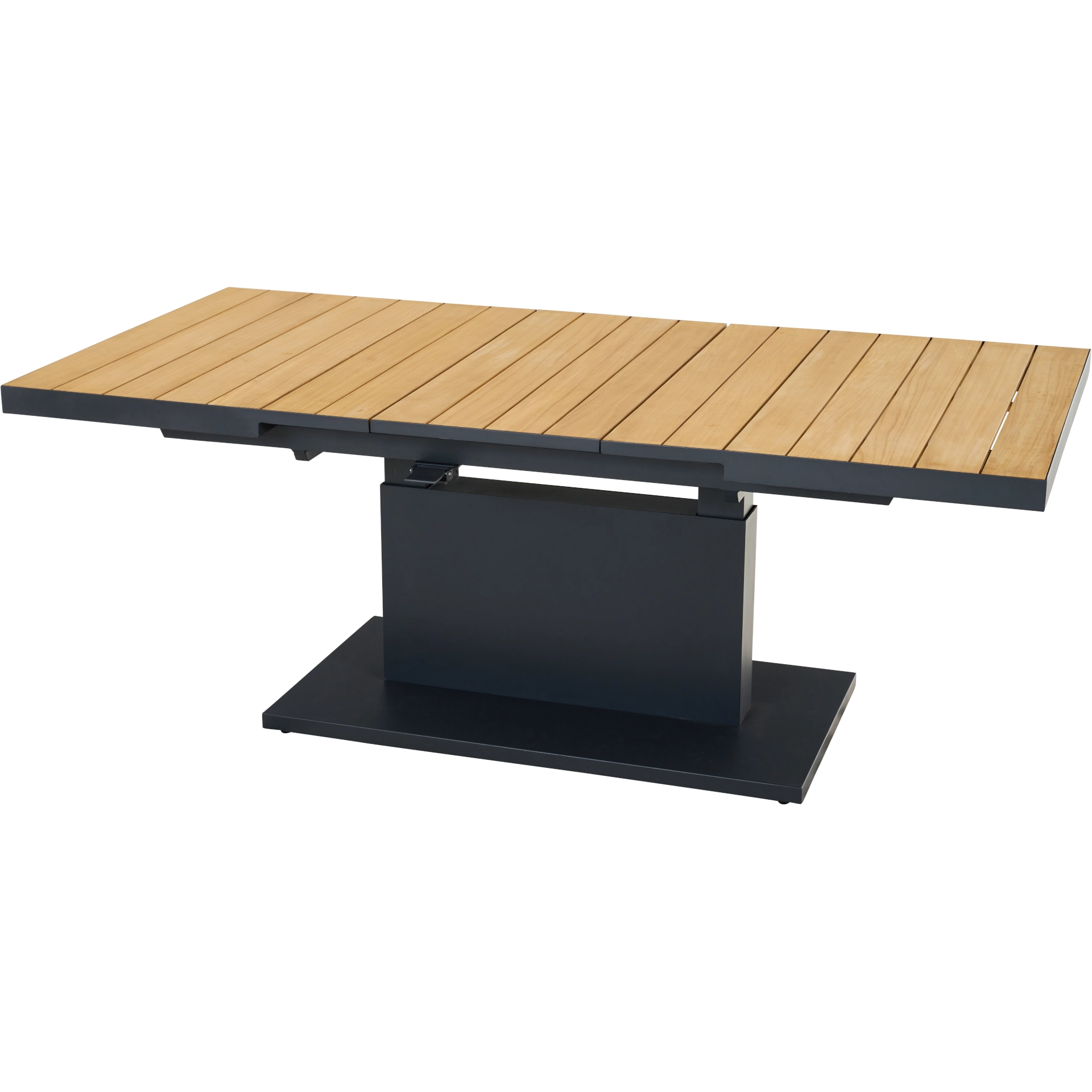 TALINA höhenverstellbarer Tisch ausziehbar | 140/180 x 90 cm | Teak FSC 100% natur TALINA höhenverstellbarer Tisch ausziehbar | 140/180 x 90 cm | Teak FSC 100% natur
