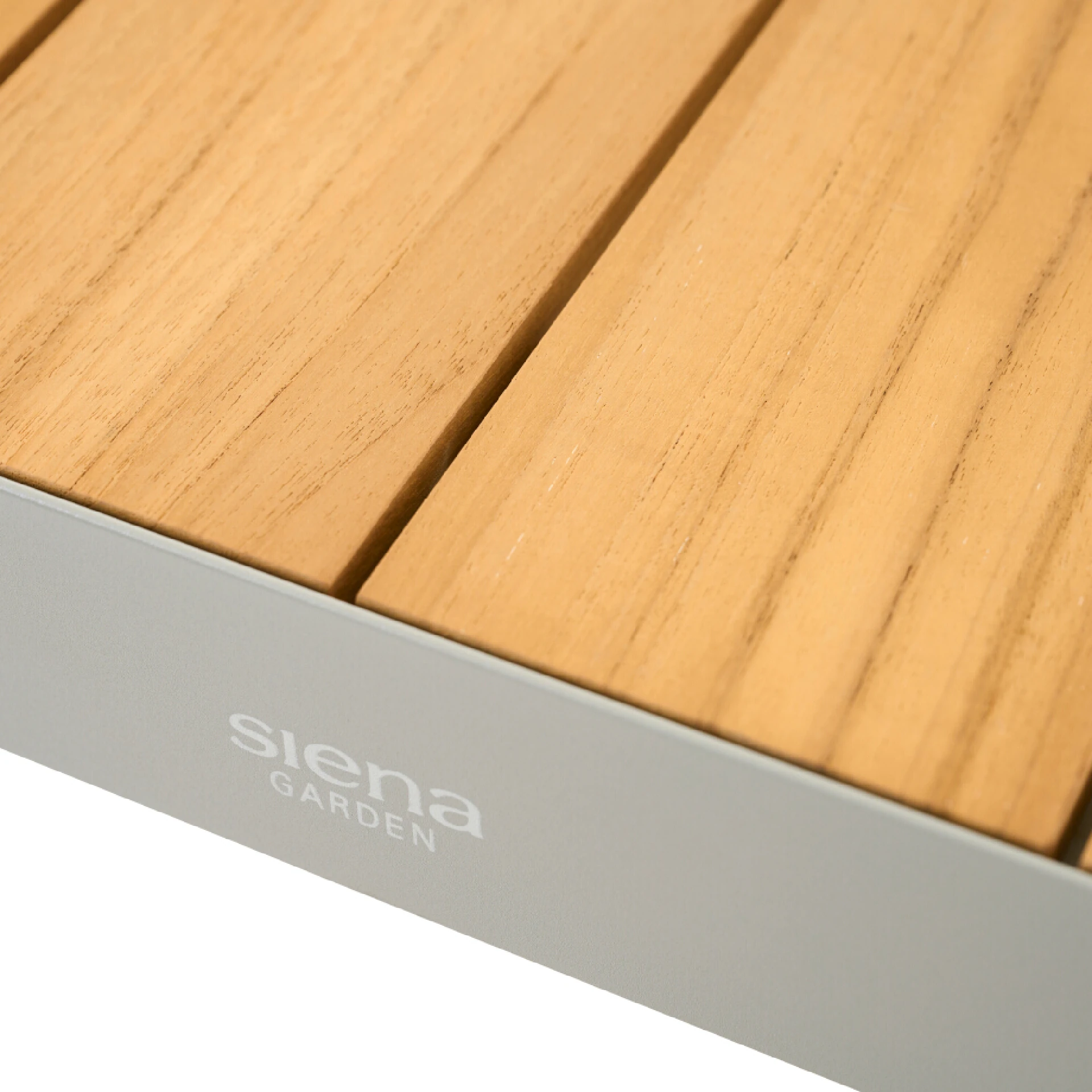 Gartentisch SILVA matt seidengrau / Teak FSC | Ess...