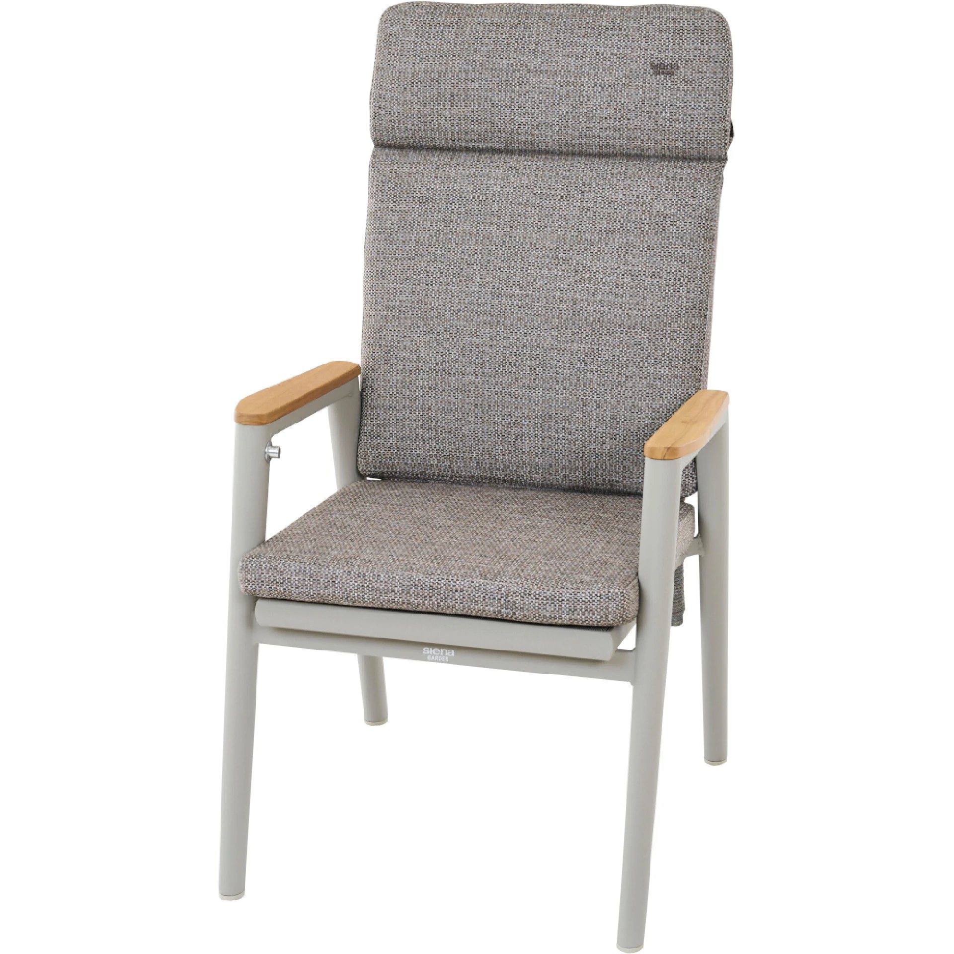 CORTINA Dining Move Sessel | Teakholz FSC 100 % | inkl. Kissen | taupe grau / seidengrau