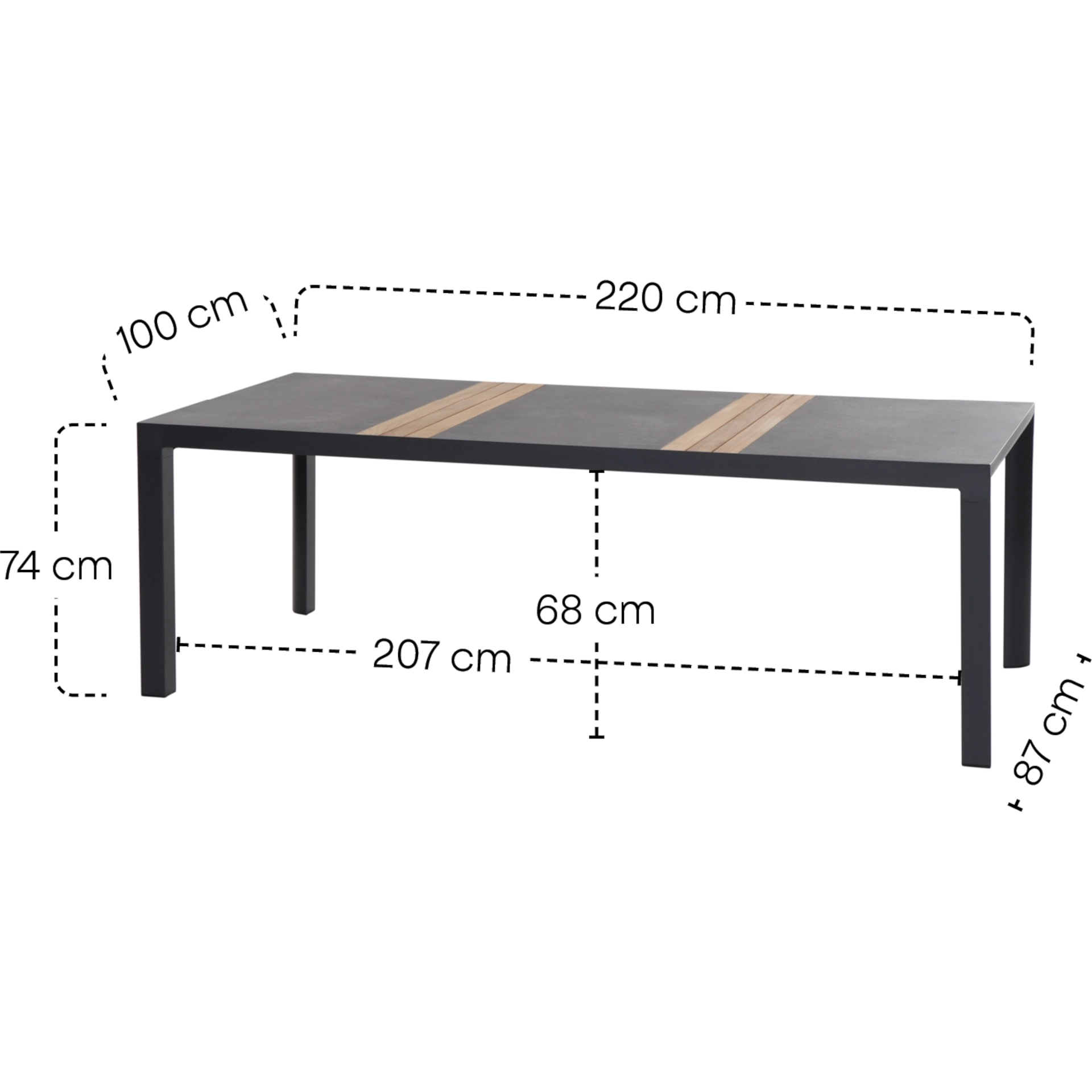 Gartentische | Gartentisch Lugano 220x100cm FSC | ...