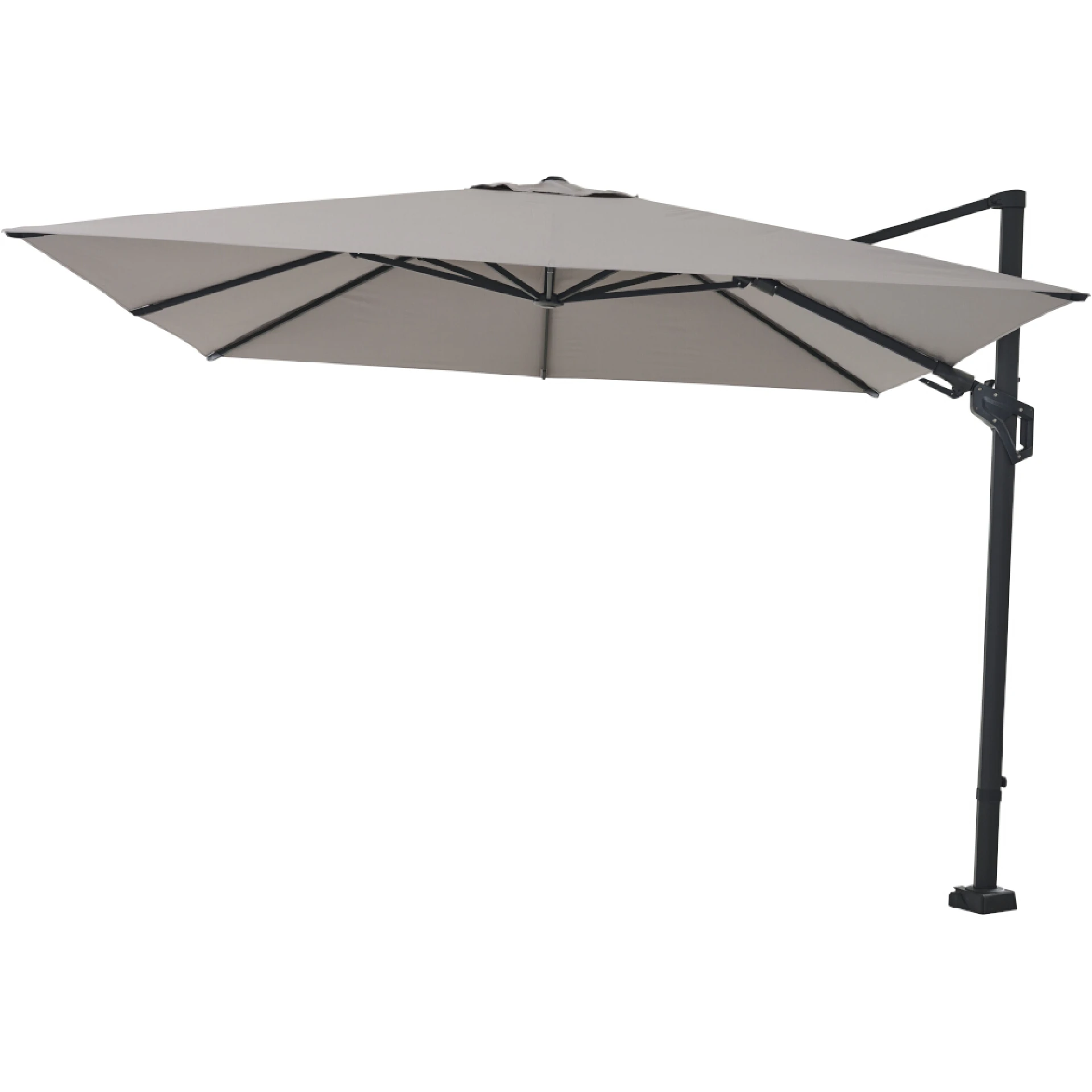 FAGUS N+ Ampelschirm | Ø 350 cm | grau / anthrazit