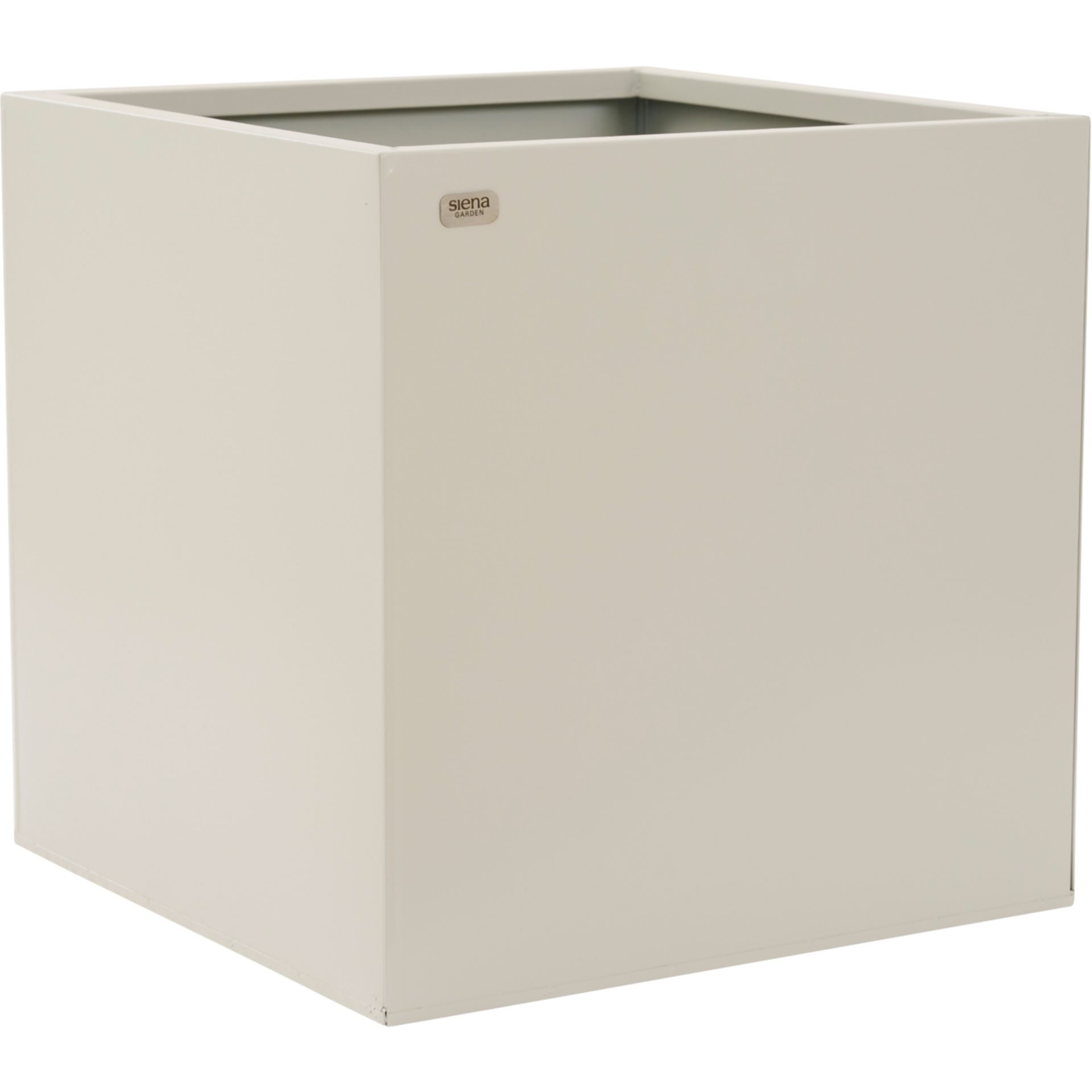 Pflanzkasten SANTI | Stahlblech seidengr, 35 x 35 ...