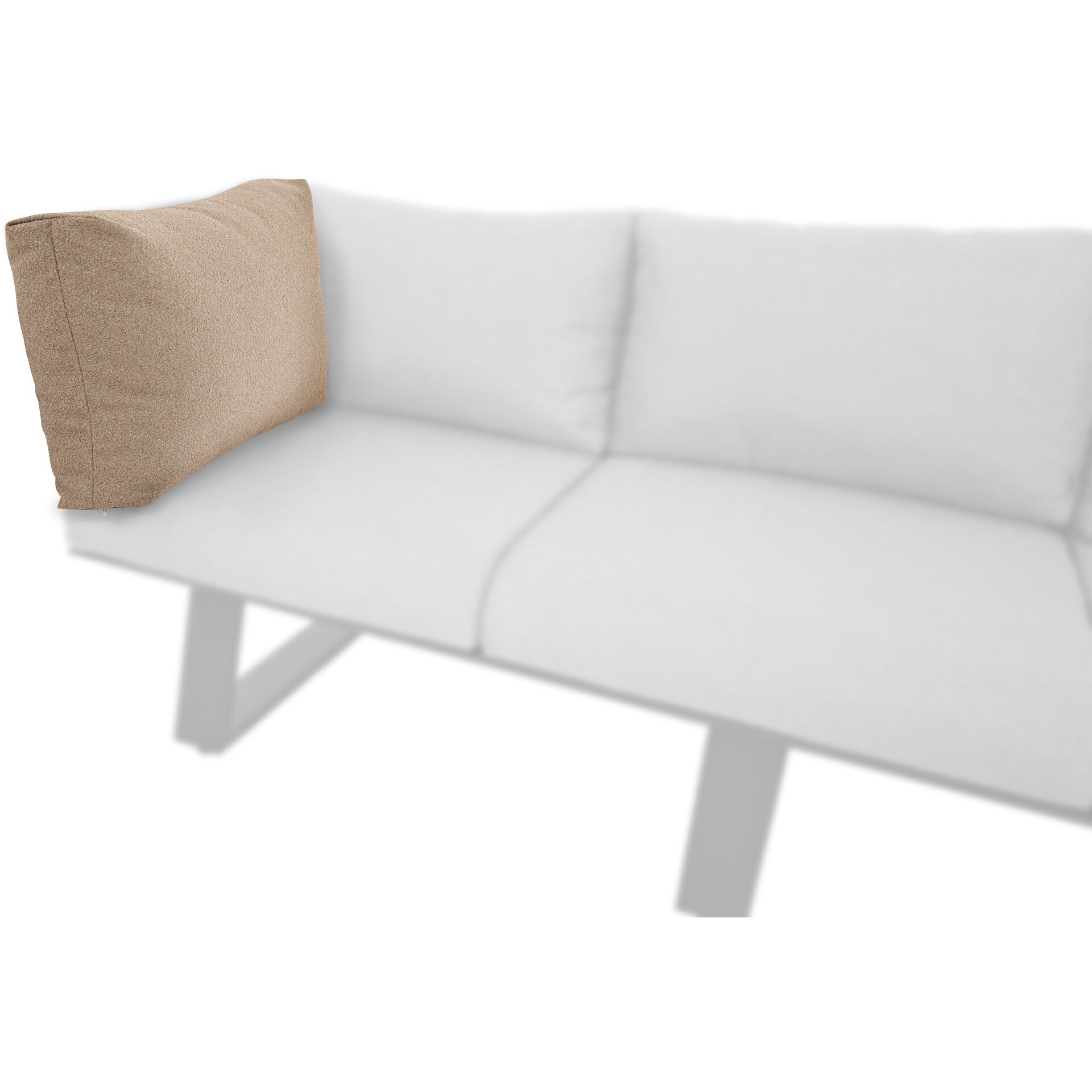 LARDOS Eck-Rückenkissen | fango | 60 x 45 cm