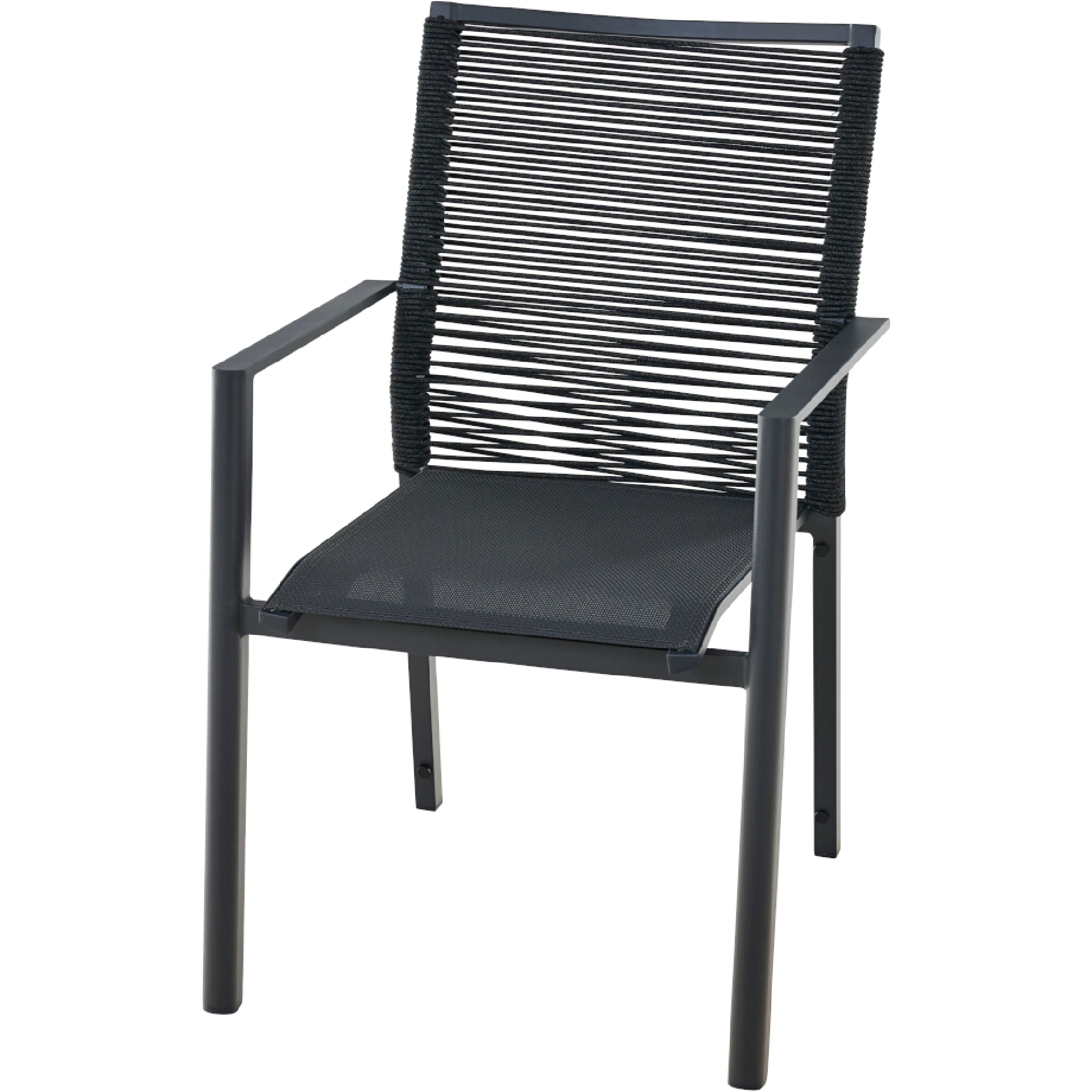 BOLOGNA Stapelsessel | mix schwarz /anthrazit