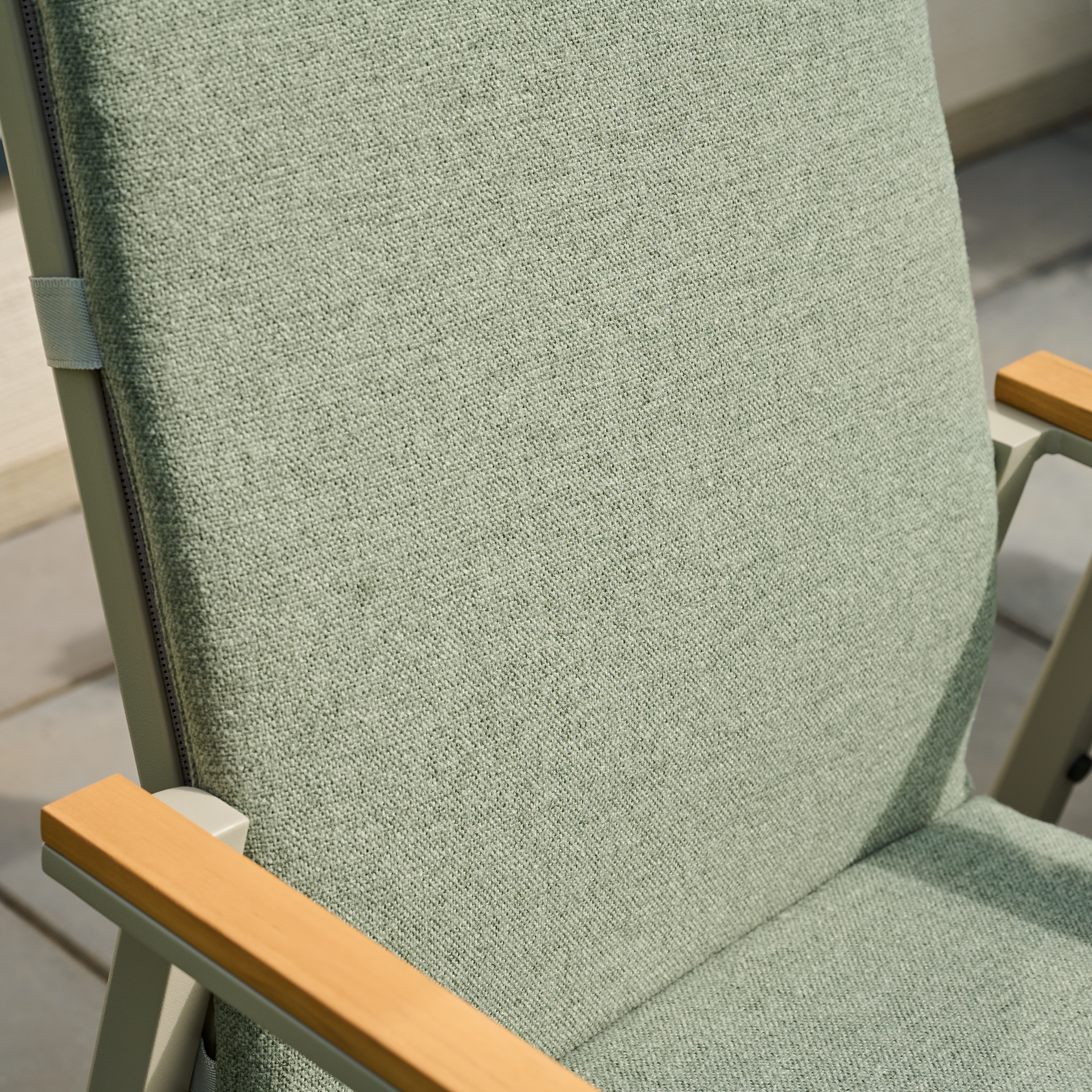 COLORFUL Sesselauflage | vetiver | 100 cm