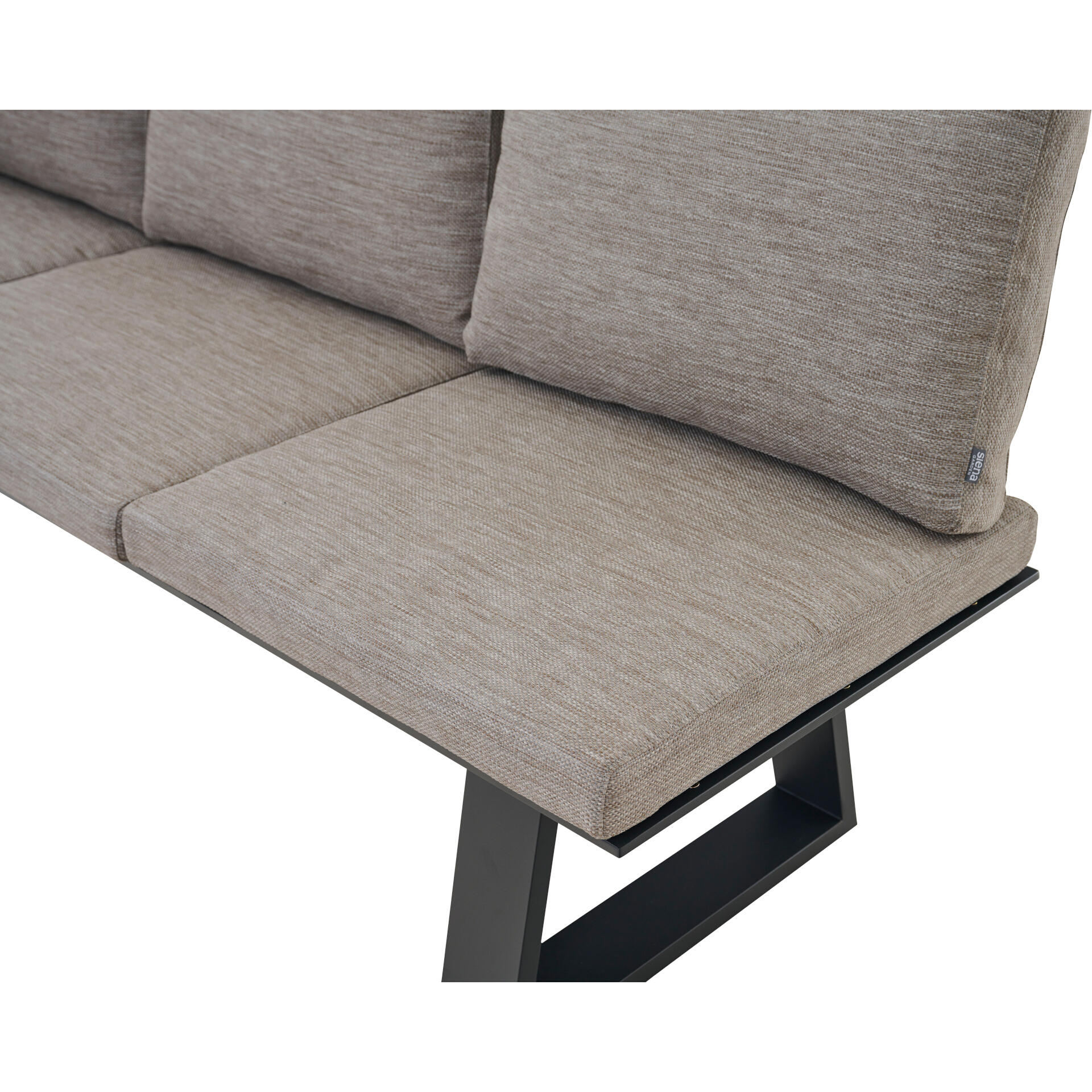 REPTON 3er Dining Bank | mix taupe / anthrazit