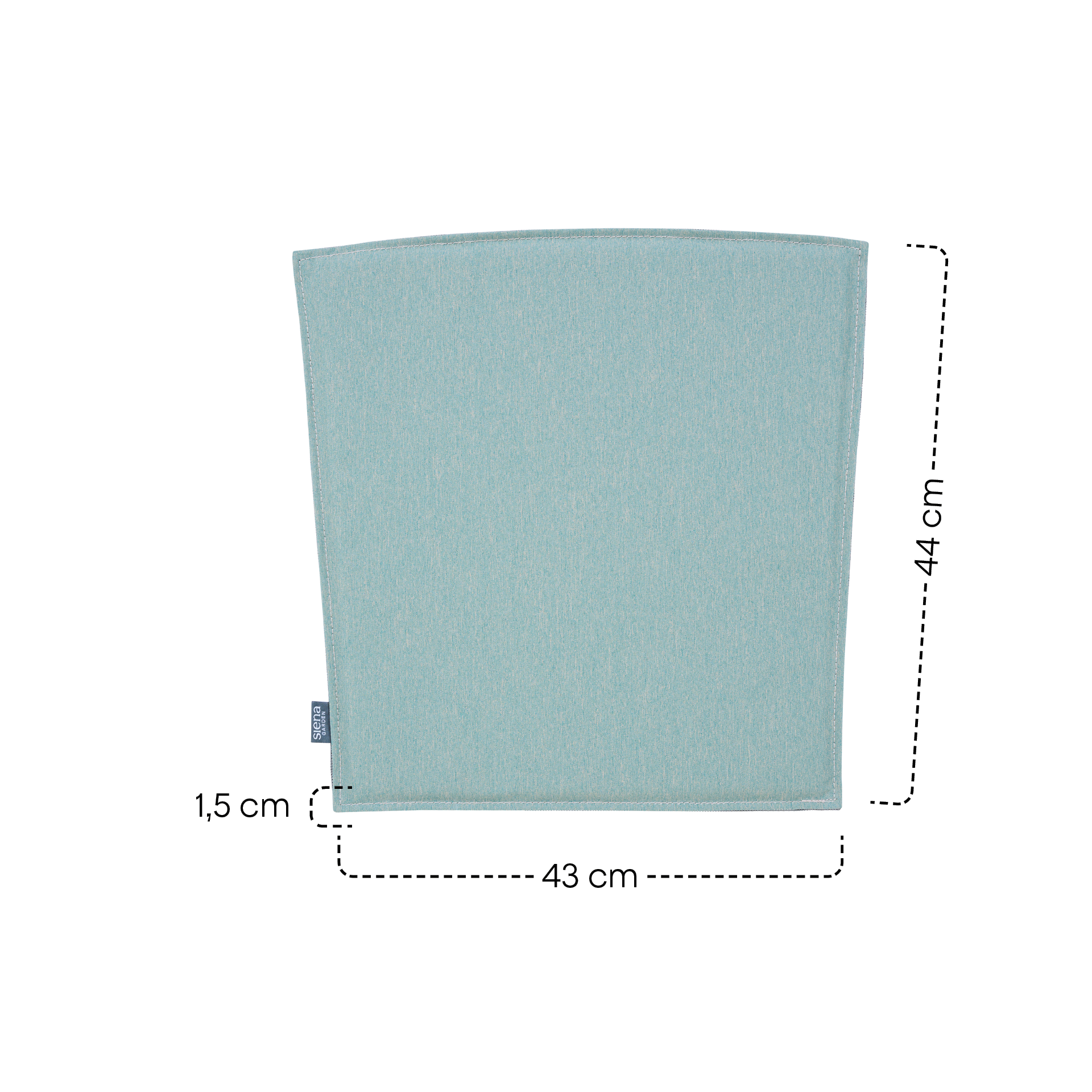 Sitzkissen für SQUARE / LANE | nilgrün | 43 x 44...