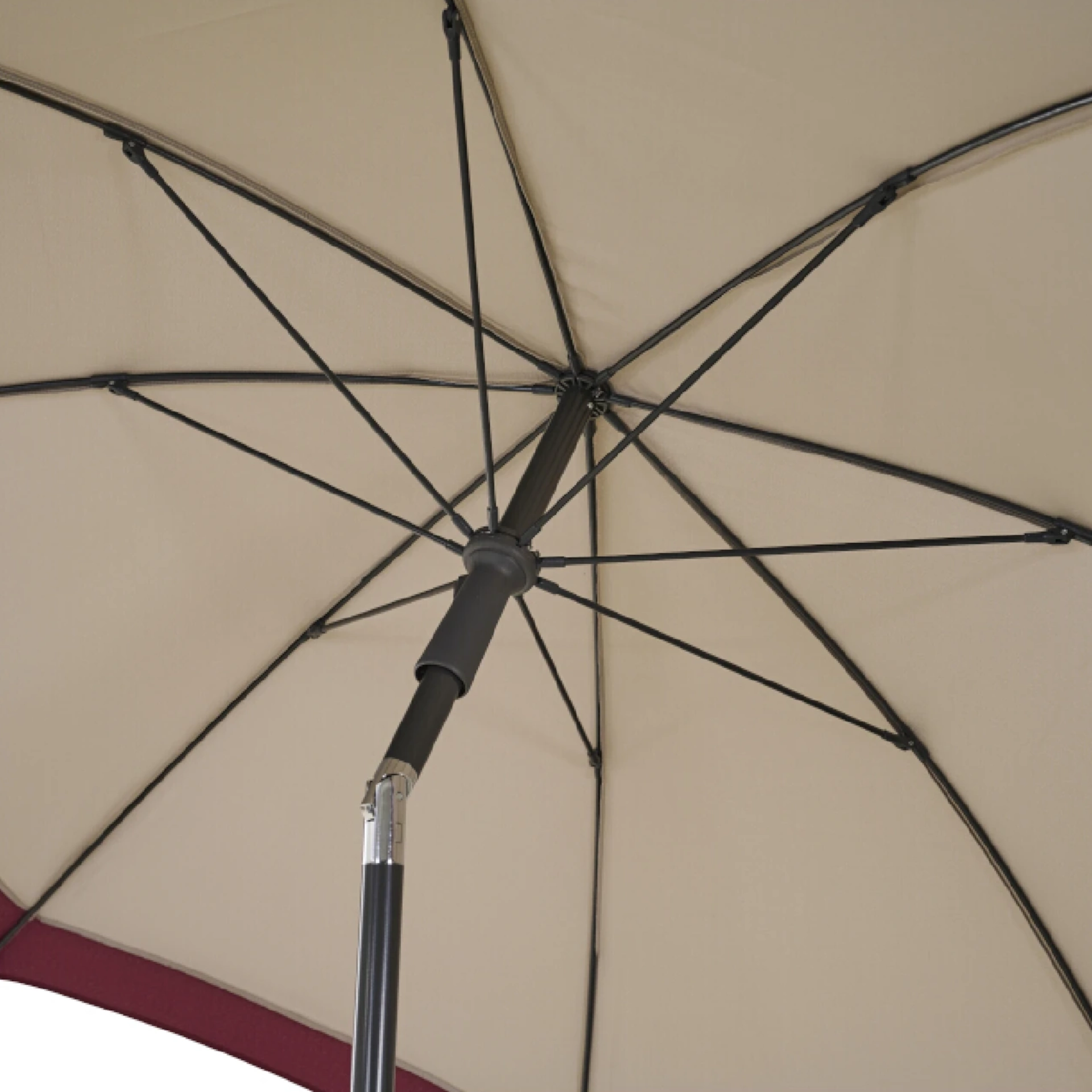 CITY Push Mittelstockschirm | Ø 180 cm | beige-pl...