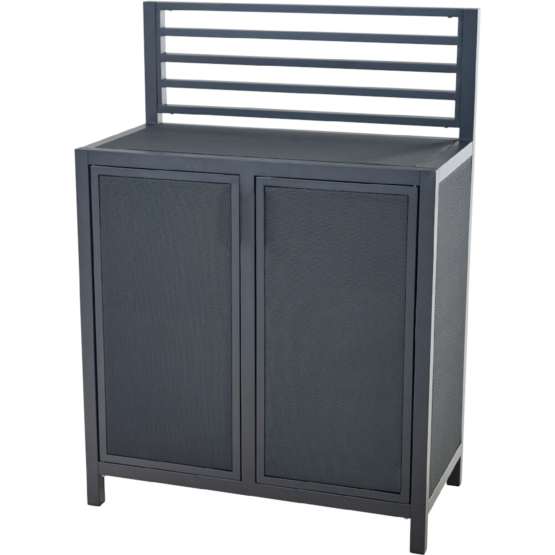 PALMA Outdoorküche | Mittelelement | 86 x 45 x 122,5 cm | grau / anthrazit