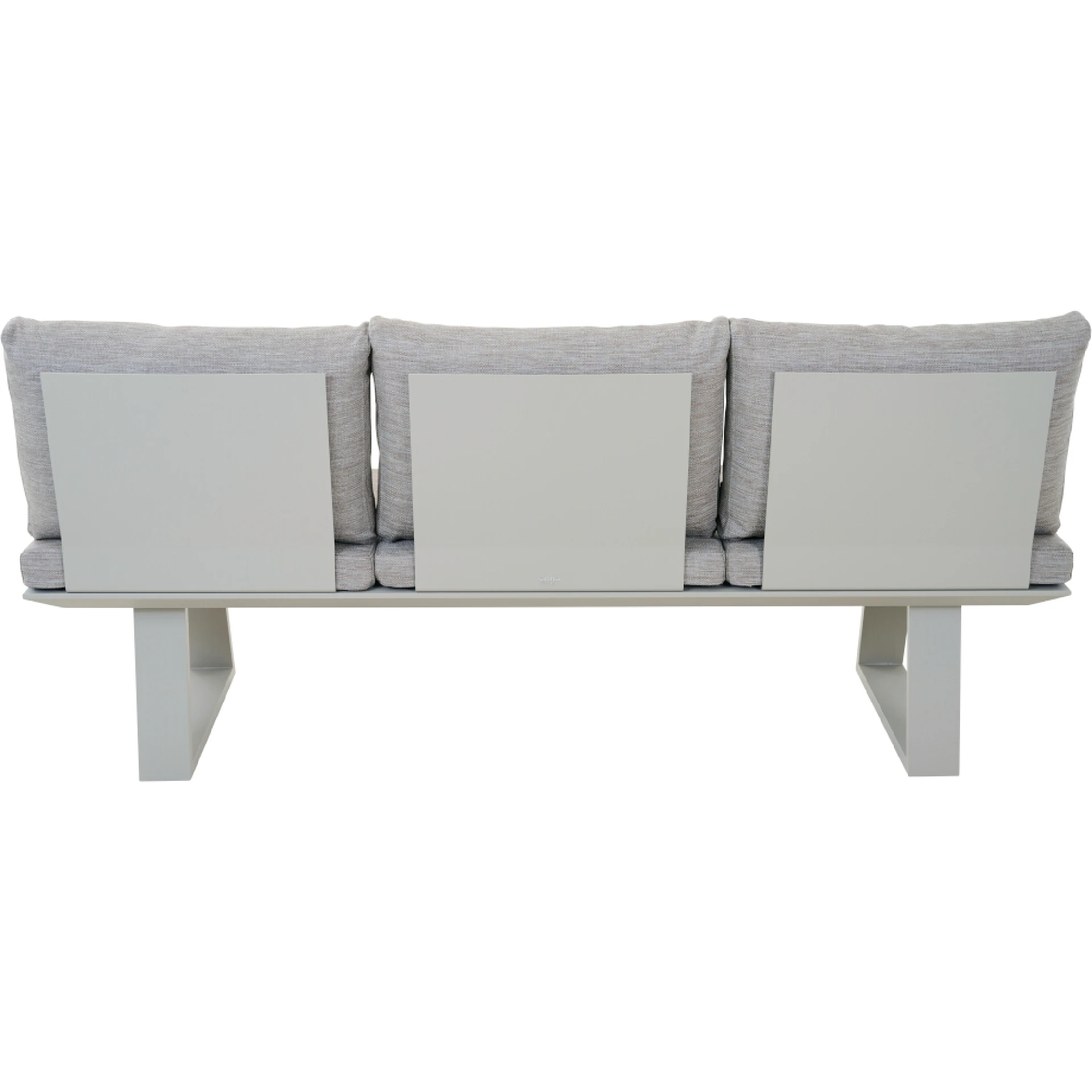 REPTON 3er Dining Bank | mix taupe / seidengrau