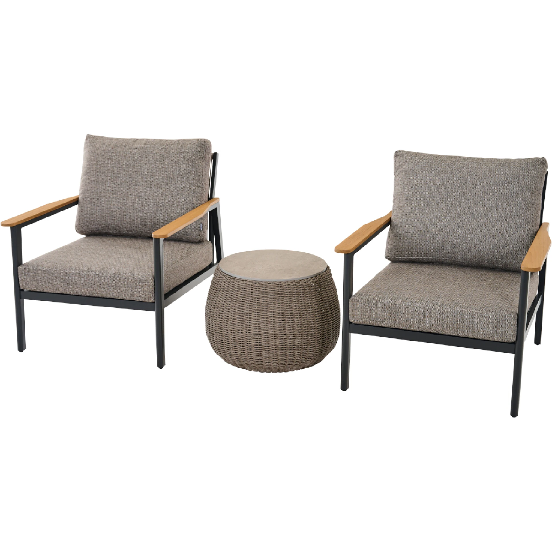 LIGURIA Balkonset | 2 Loungesessel + Tisch