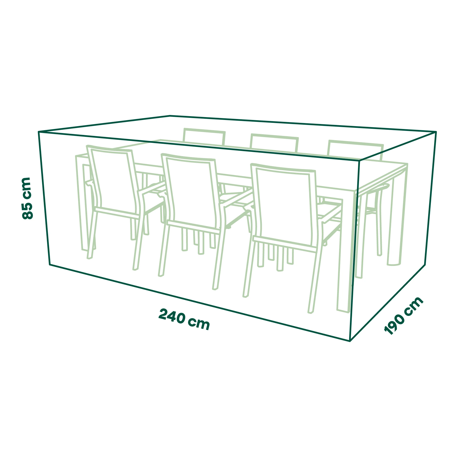 Schutzhülle Plus Sitzgruppe | 240 x 190 x 85 cm