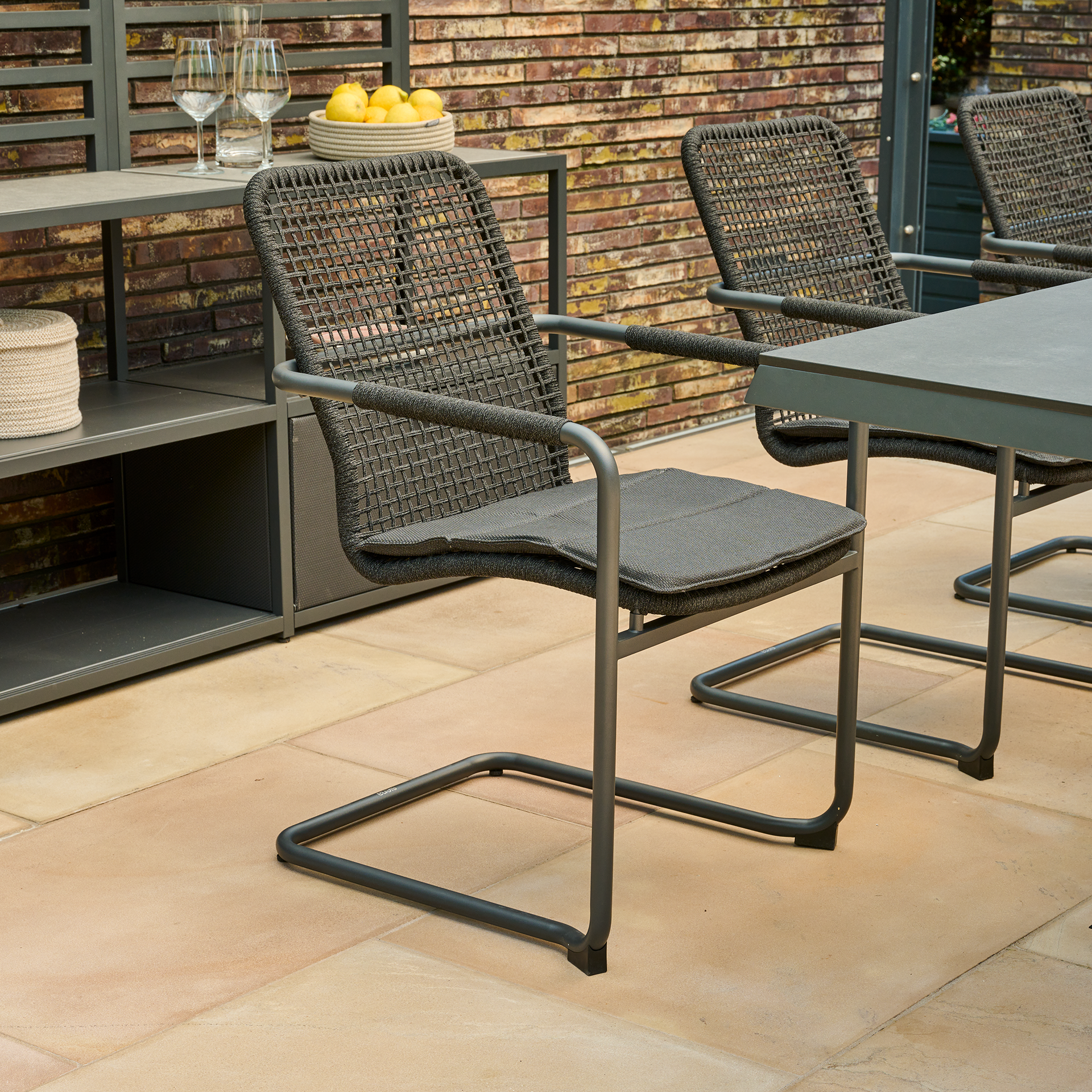 REPTON Schwingstuhl | mix schwarz / anthrazit