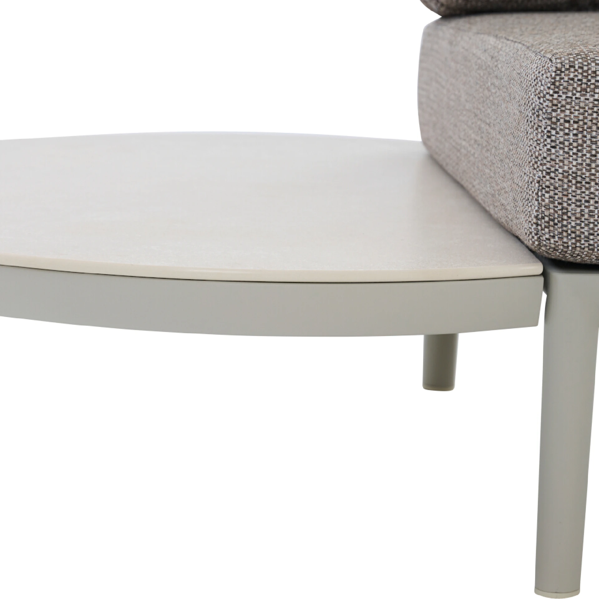 CALDARO Seitentisch | beige / seidengrau