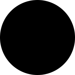 Symbol Kreis in black