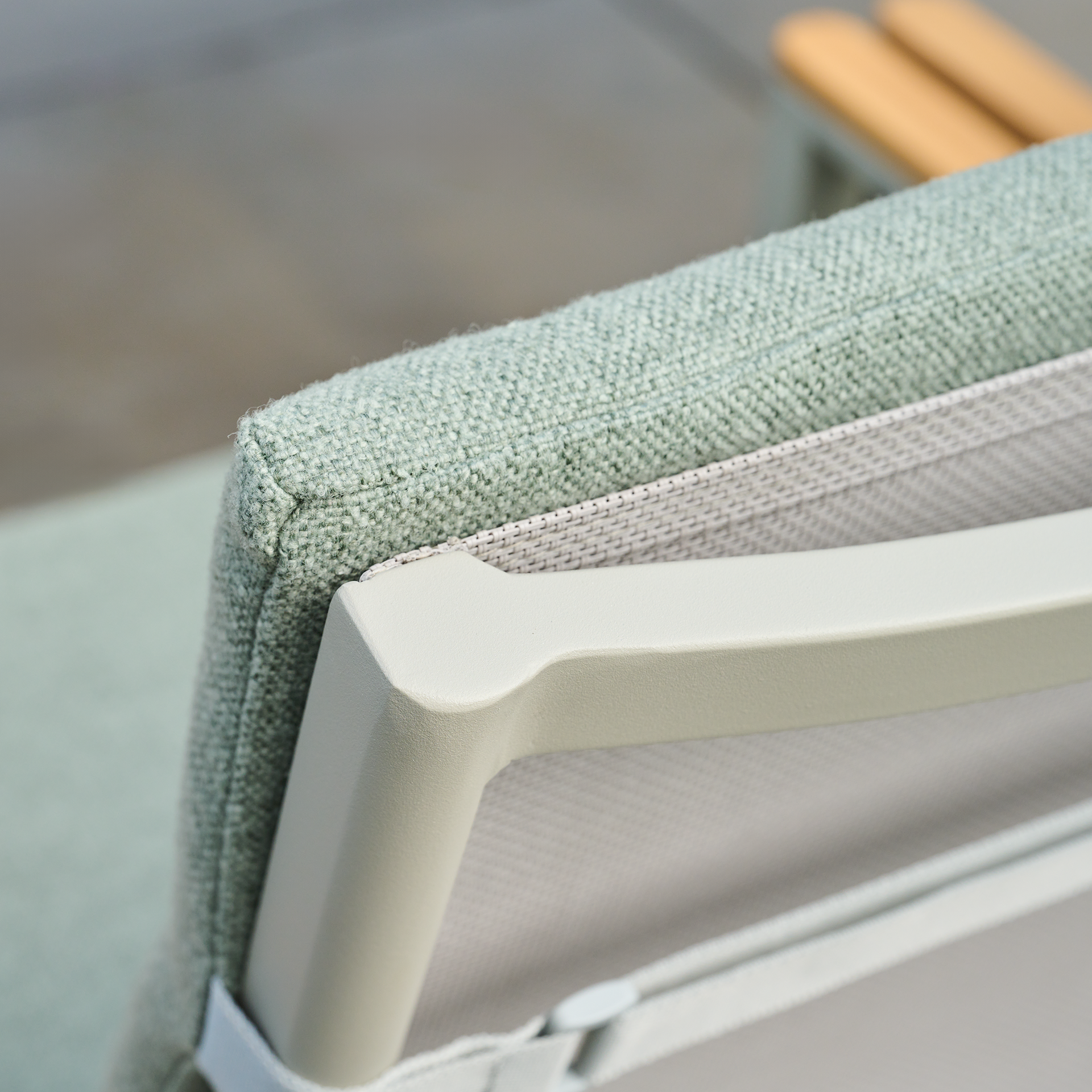 COLORFUL Sesselauflage | vetiver | 100 cm