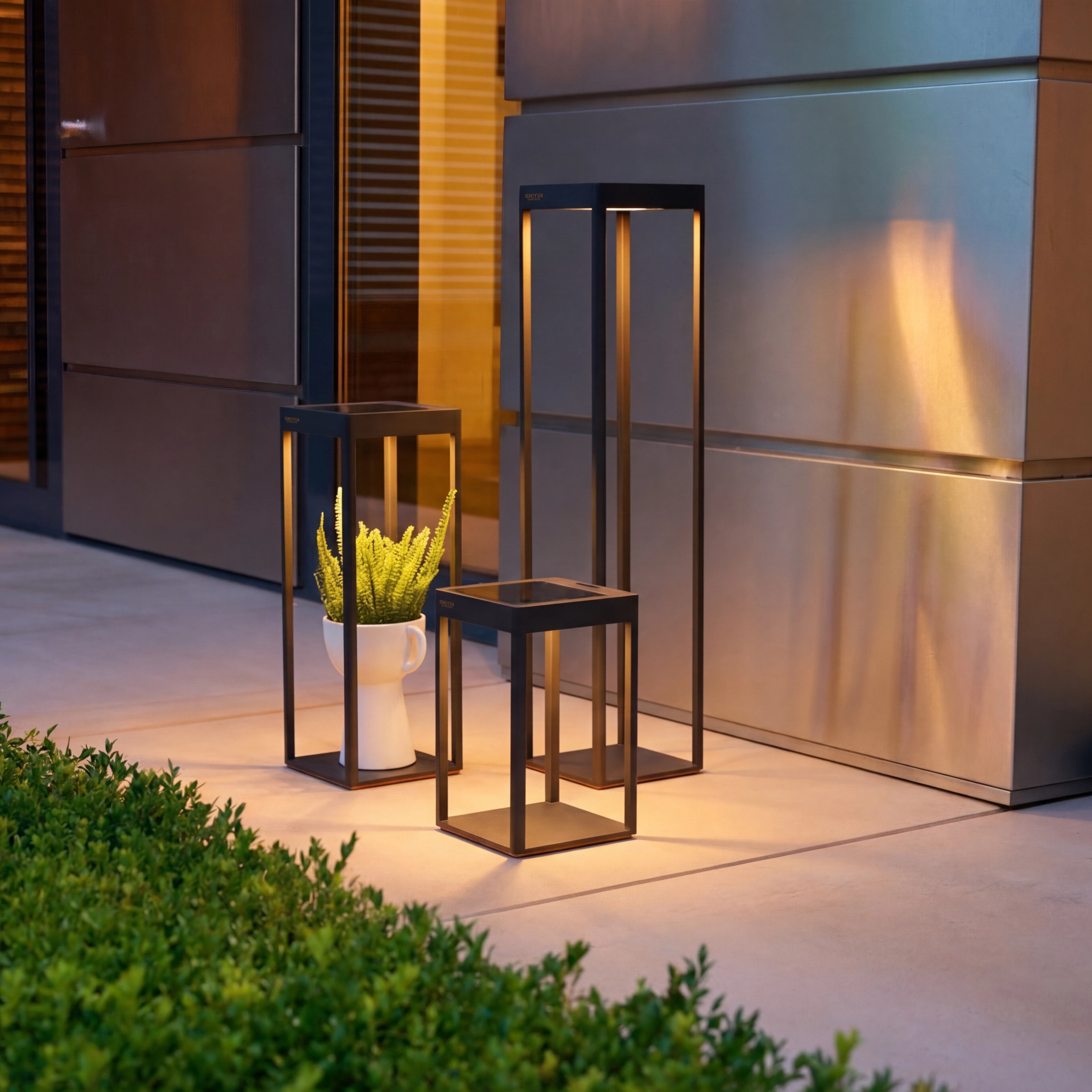 Gartenleuchte | WEGA Solarlaterne 18,5 x 18,5 x 50...