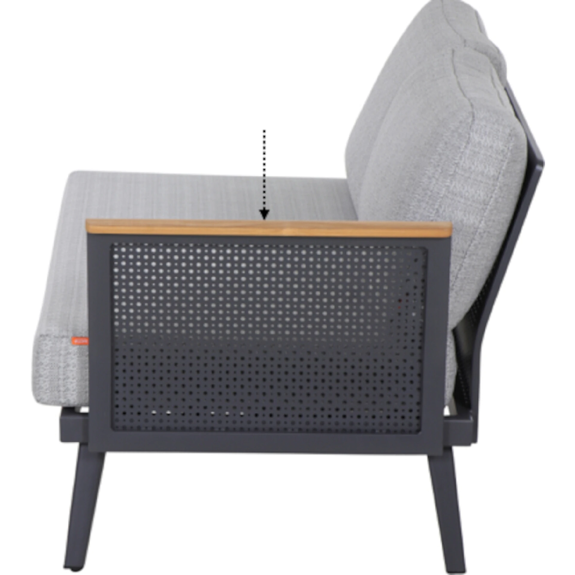 Armlehne zu PRESTON Loungesessel und Sofa